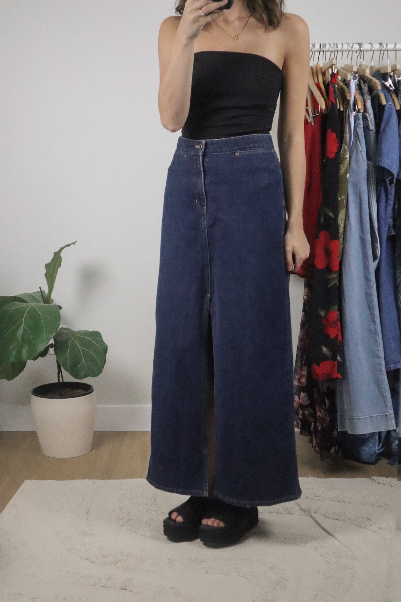 Vintage x 2000 Gap x Denim Maxi Skirt (10)