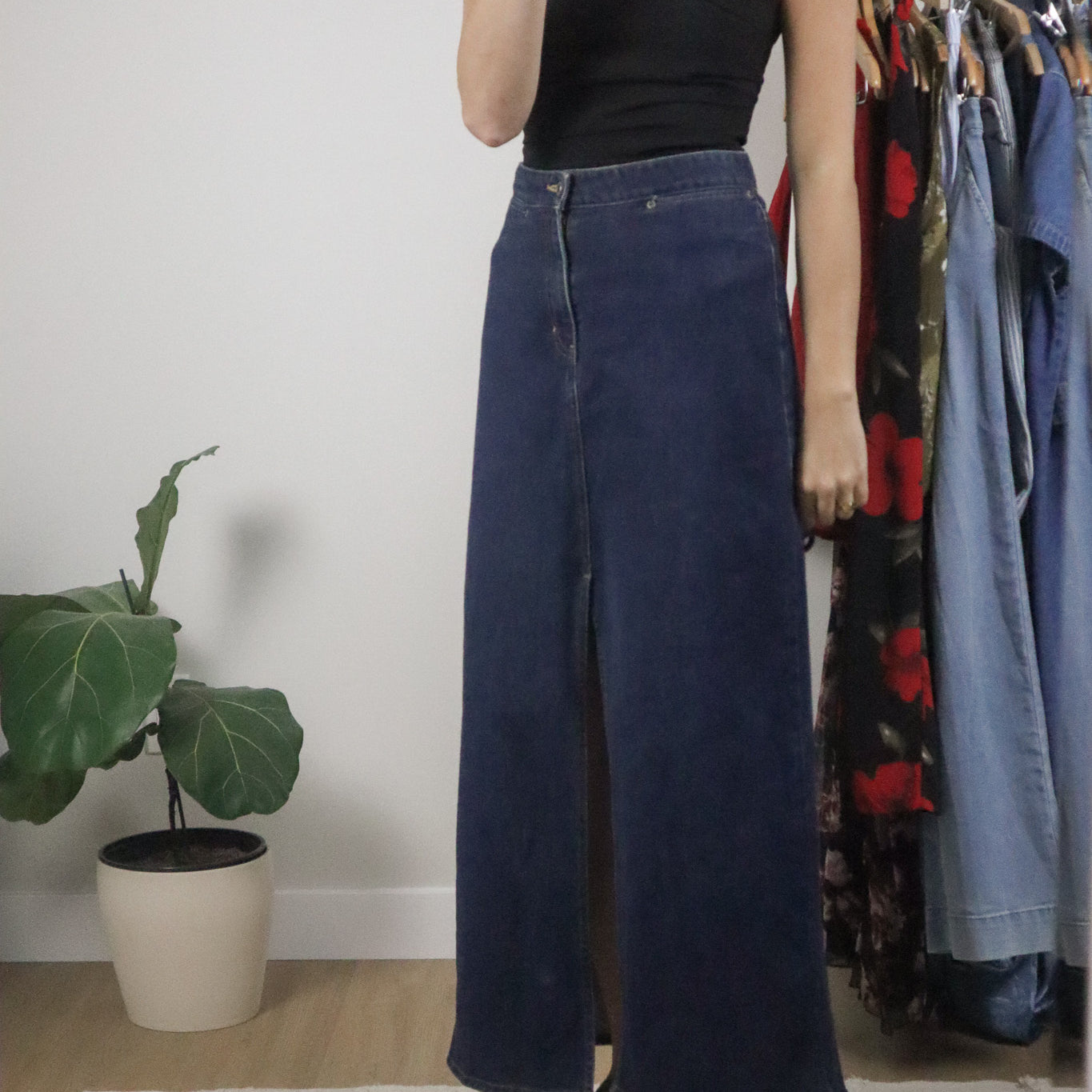 Vintage x 2000 Gap x Denim Maxi Skirt (10)