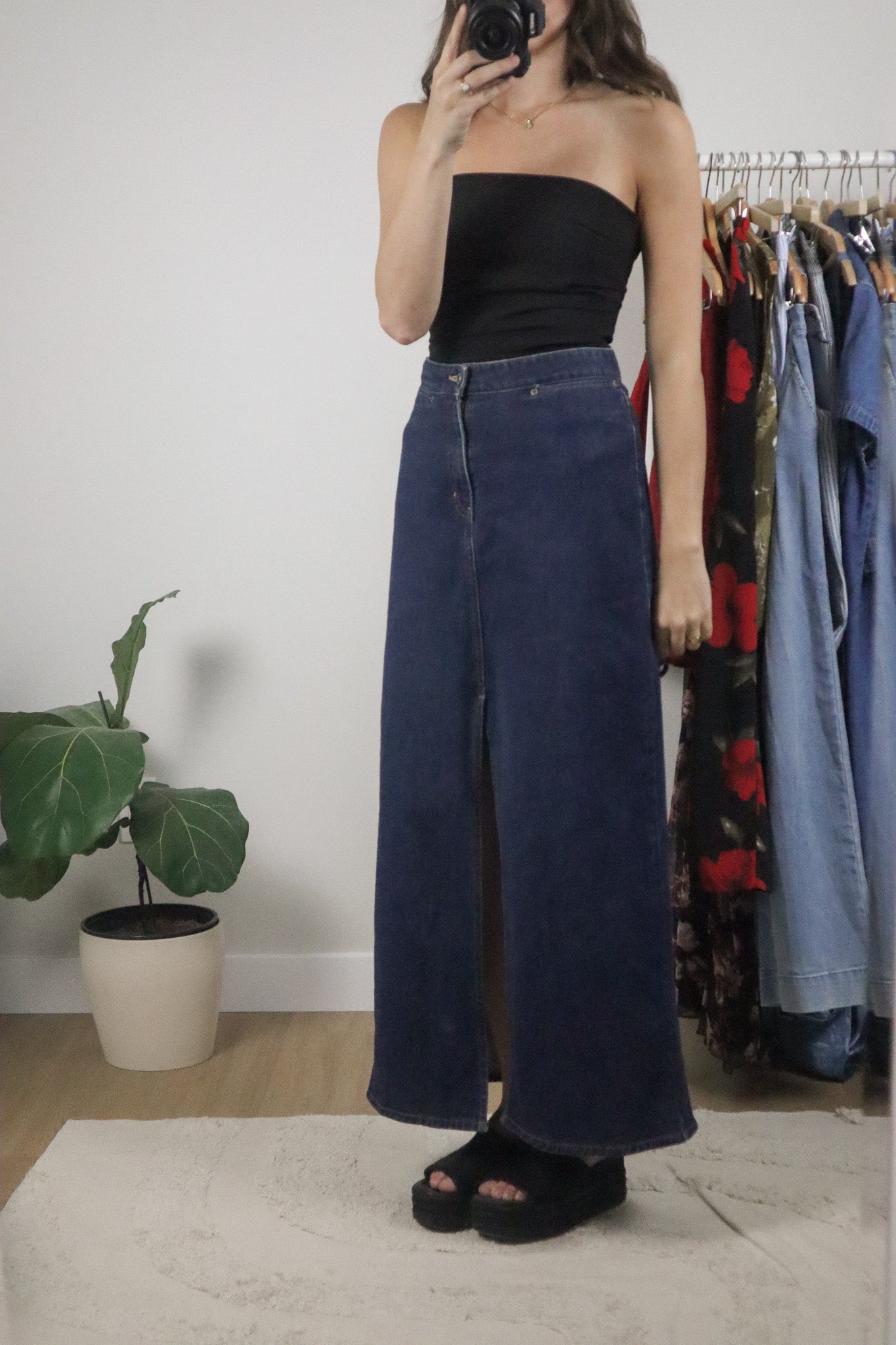 Vintage x 2000 Gap x Denim Maxi Skirt (10)