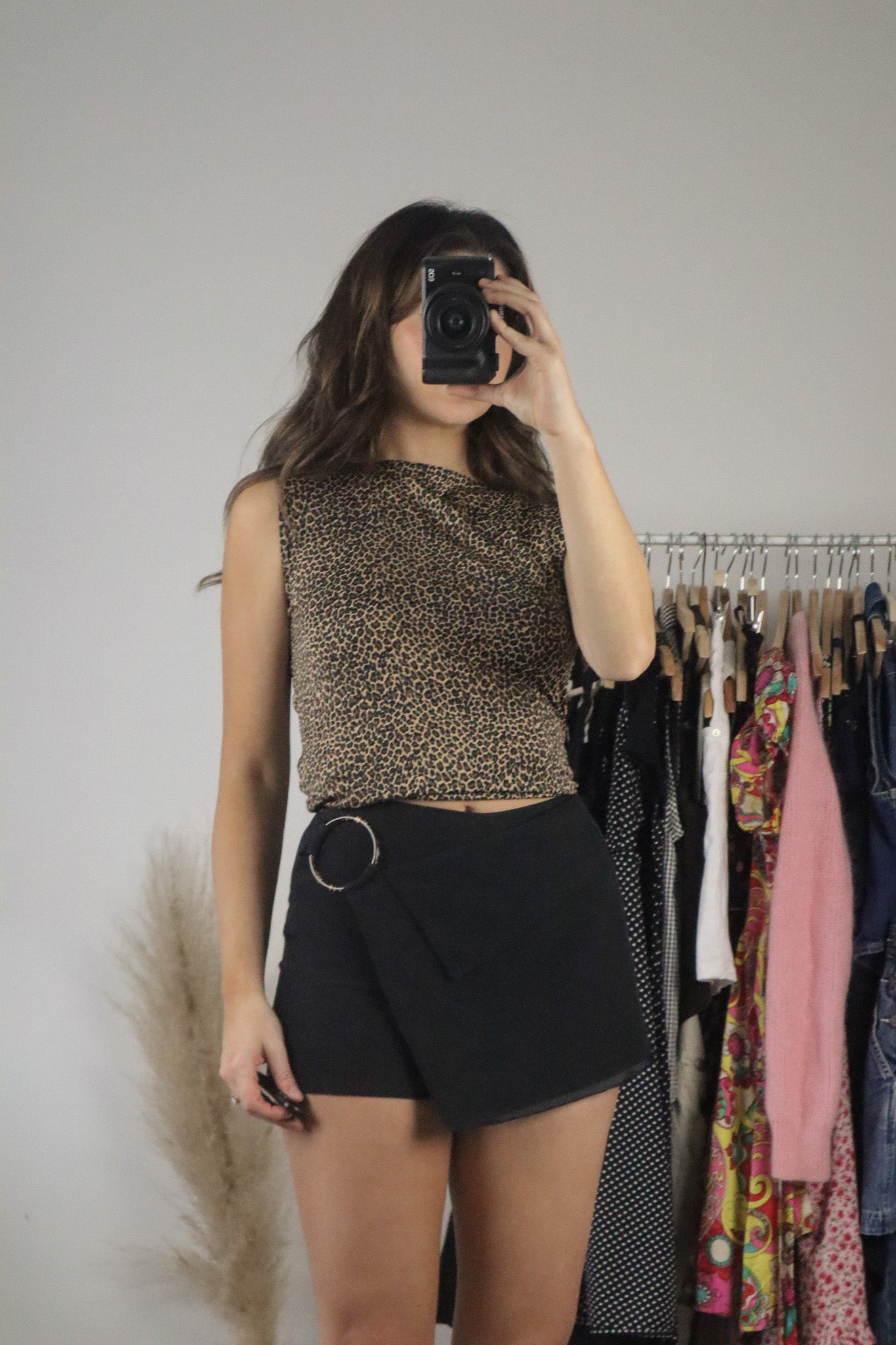 Made in USA x Vintage x Cheetah High-Neck Tank (L)