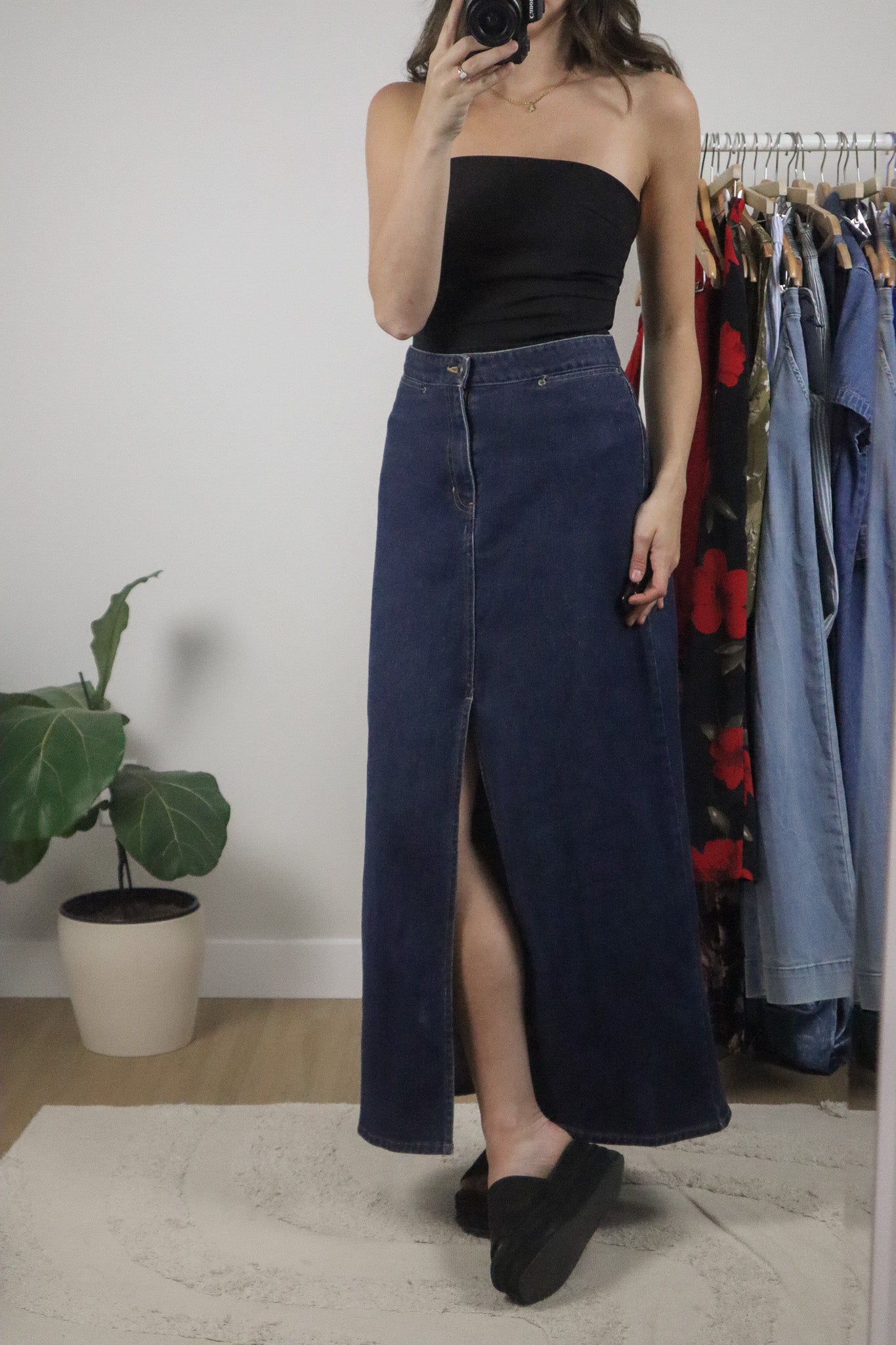 Vintage x 2000 Gap x Denim Maxi Skirt (10)