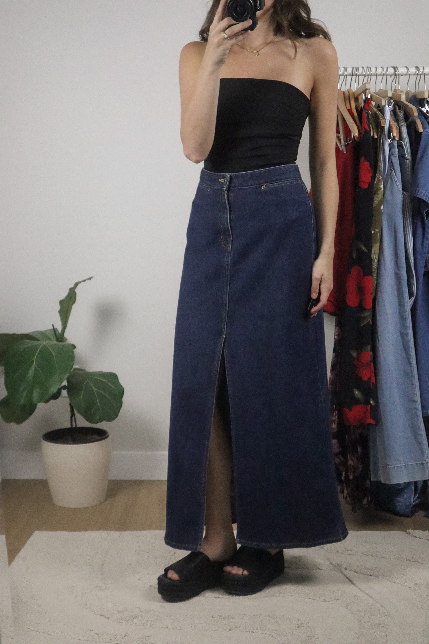 Vintage x 2000 Gap x Denim Maxi Skirt (10)