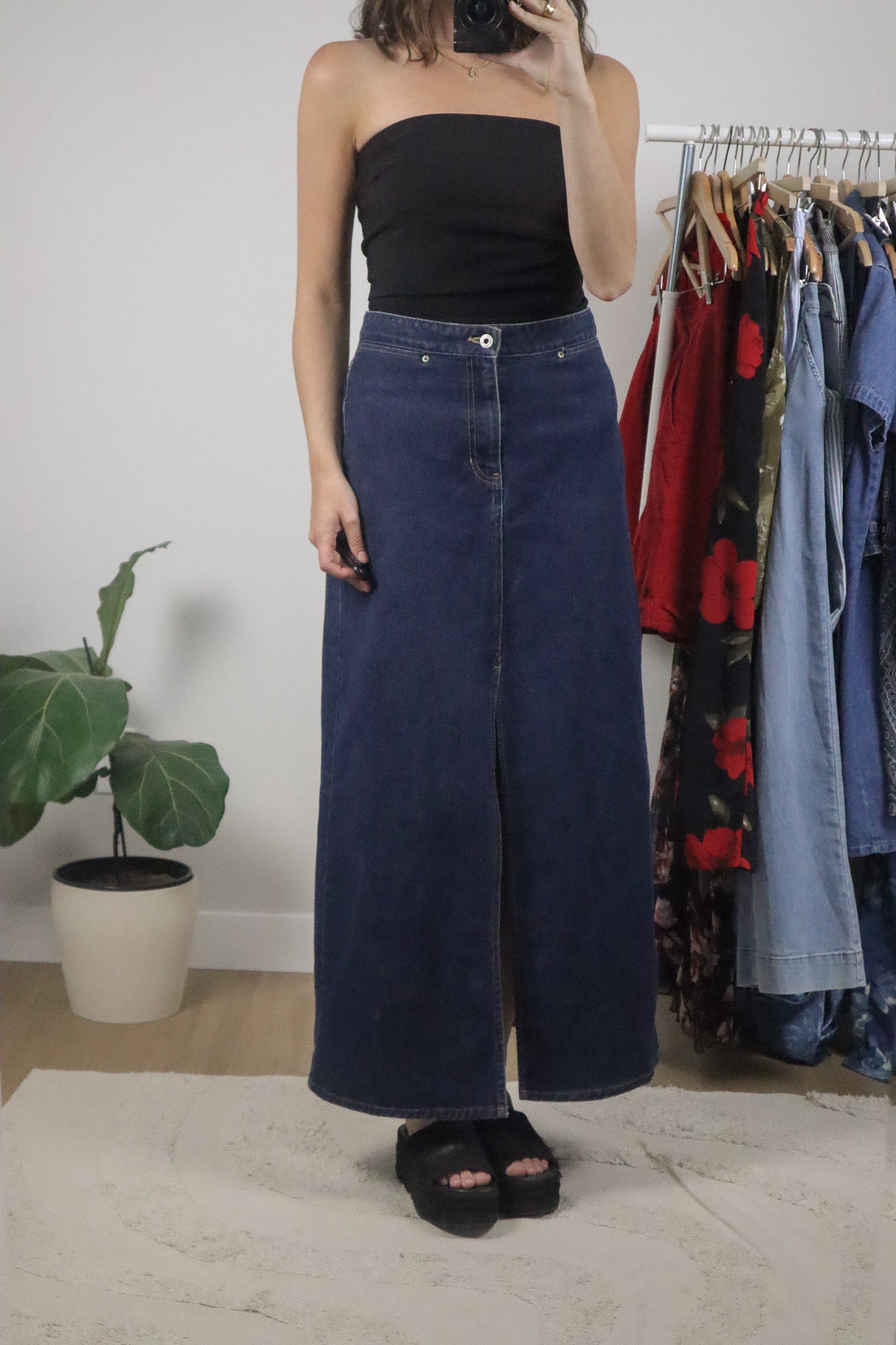Vintage x 2000 Gap x Denim Maxi Skirt (10)