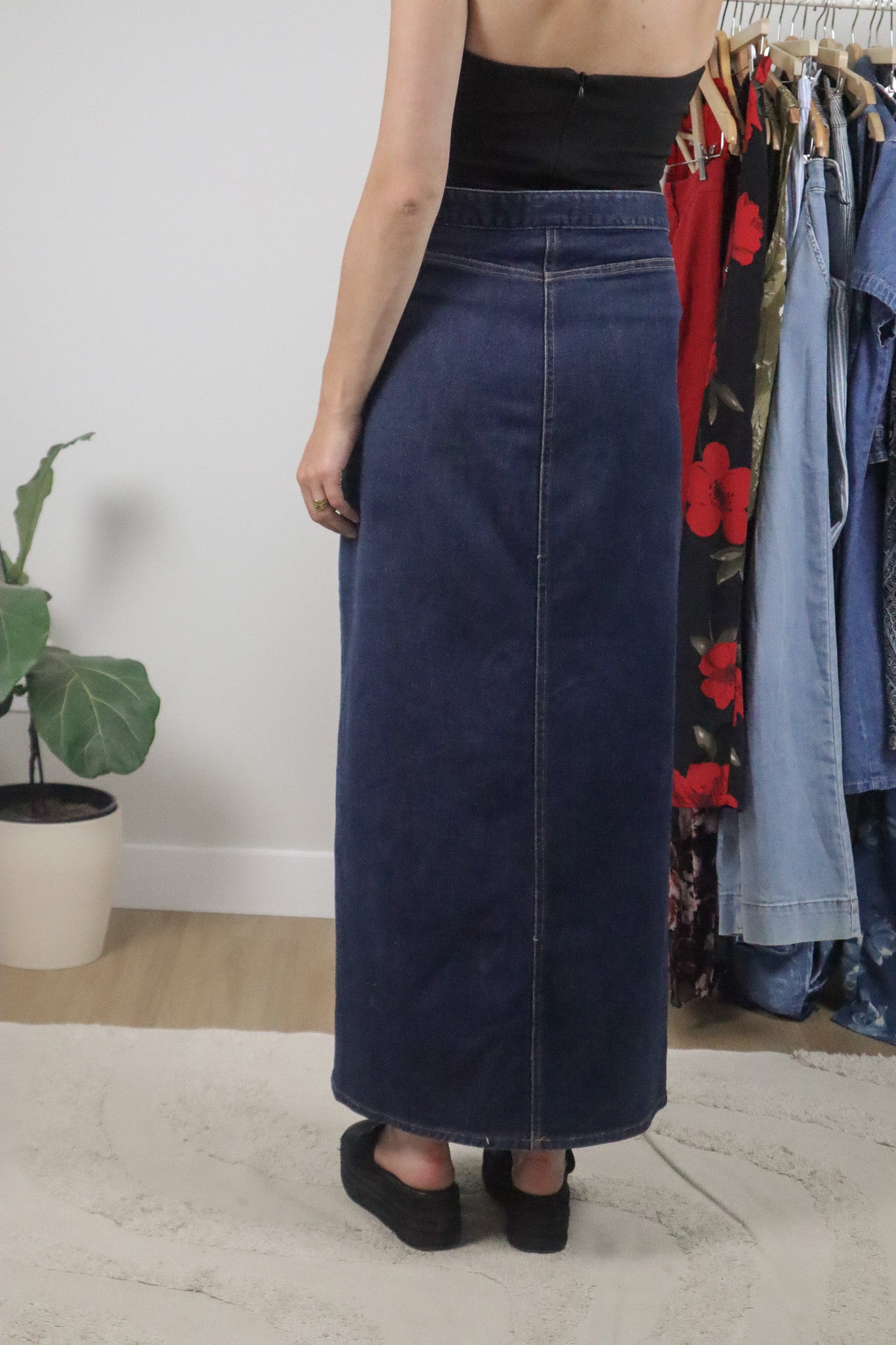 Vintage x 2000 Gap x Denim Maxi Skirt (10)