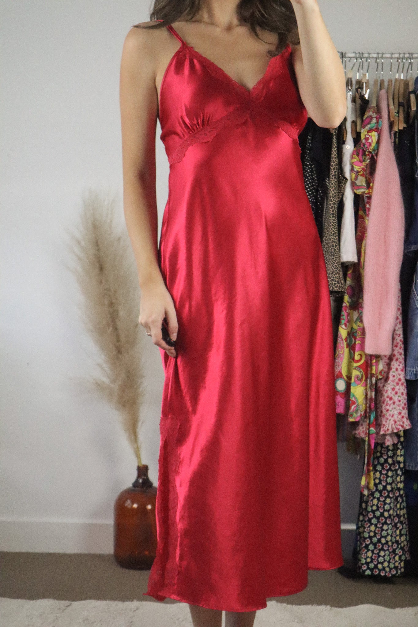 Vintage x Maxi Satin Slip Dress (10)