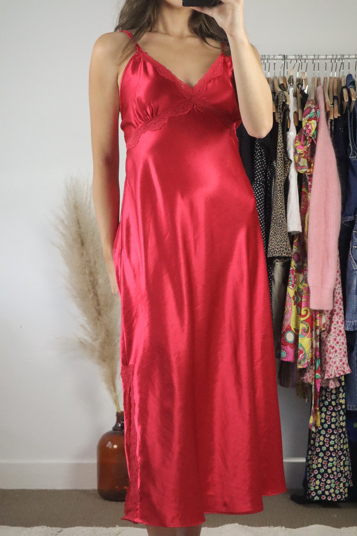 Vintage x Maxi Satin Slip Dress (10)