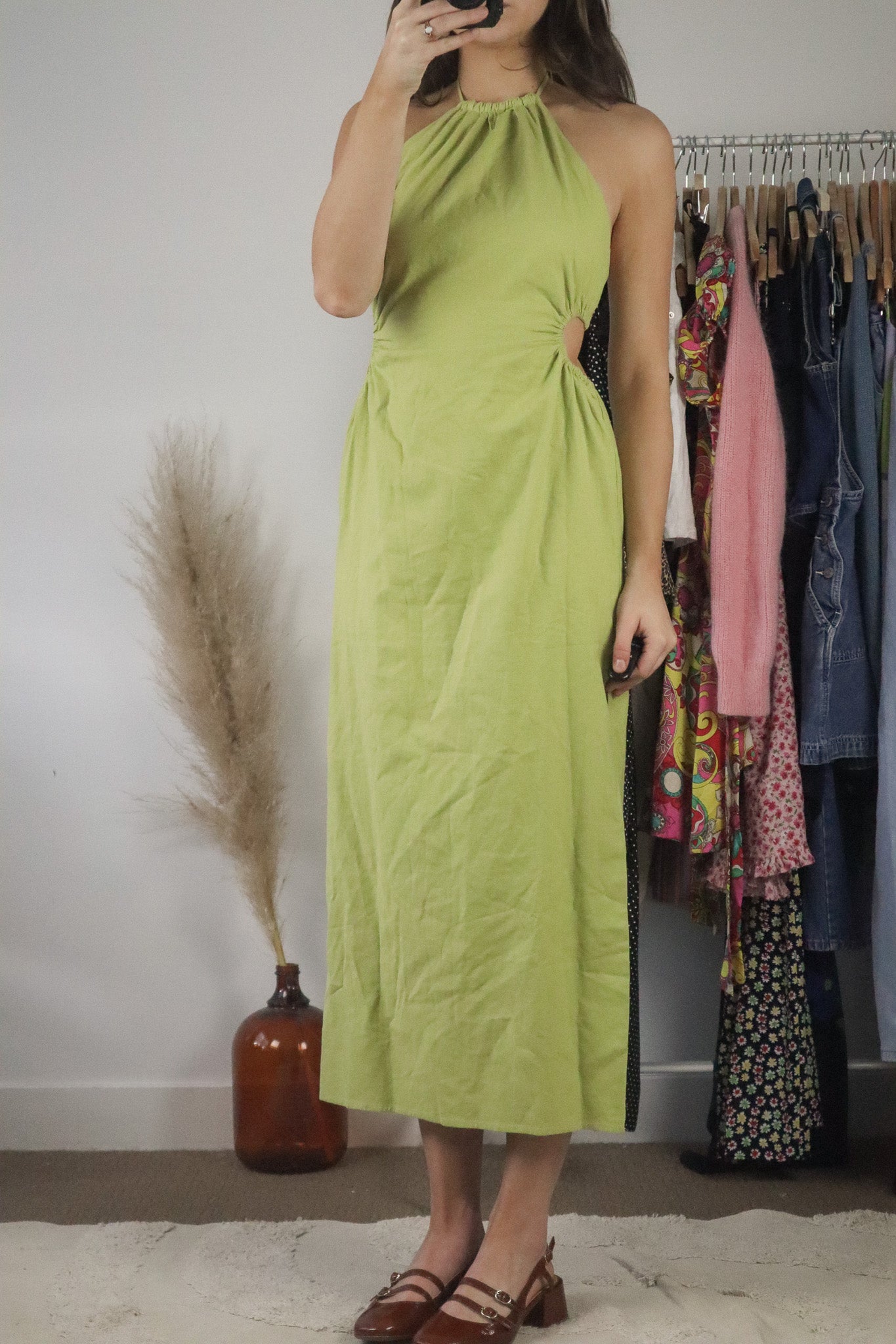 Modern x Linen Blend Cut-Out Maxi Dress (10)