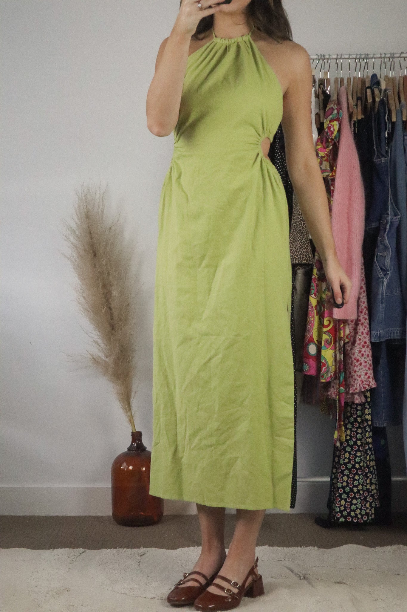 Modern x Linen Blend Cut-Out Maxi Dress (10)