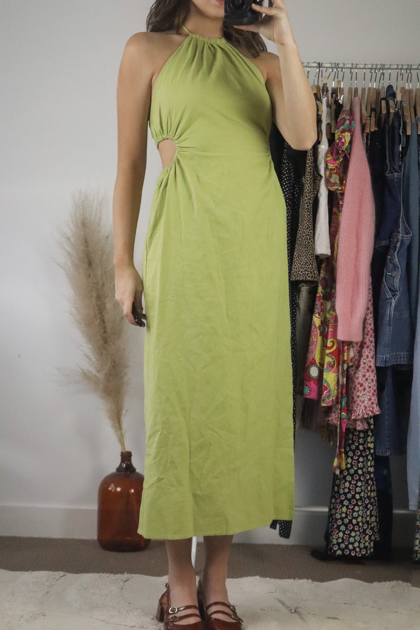 Modern x Linen Blend Cut-Out Maxi Dress (10)