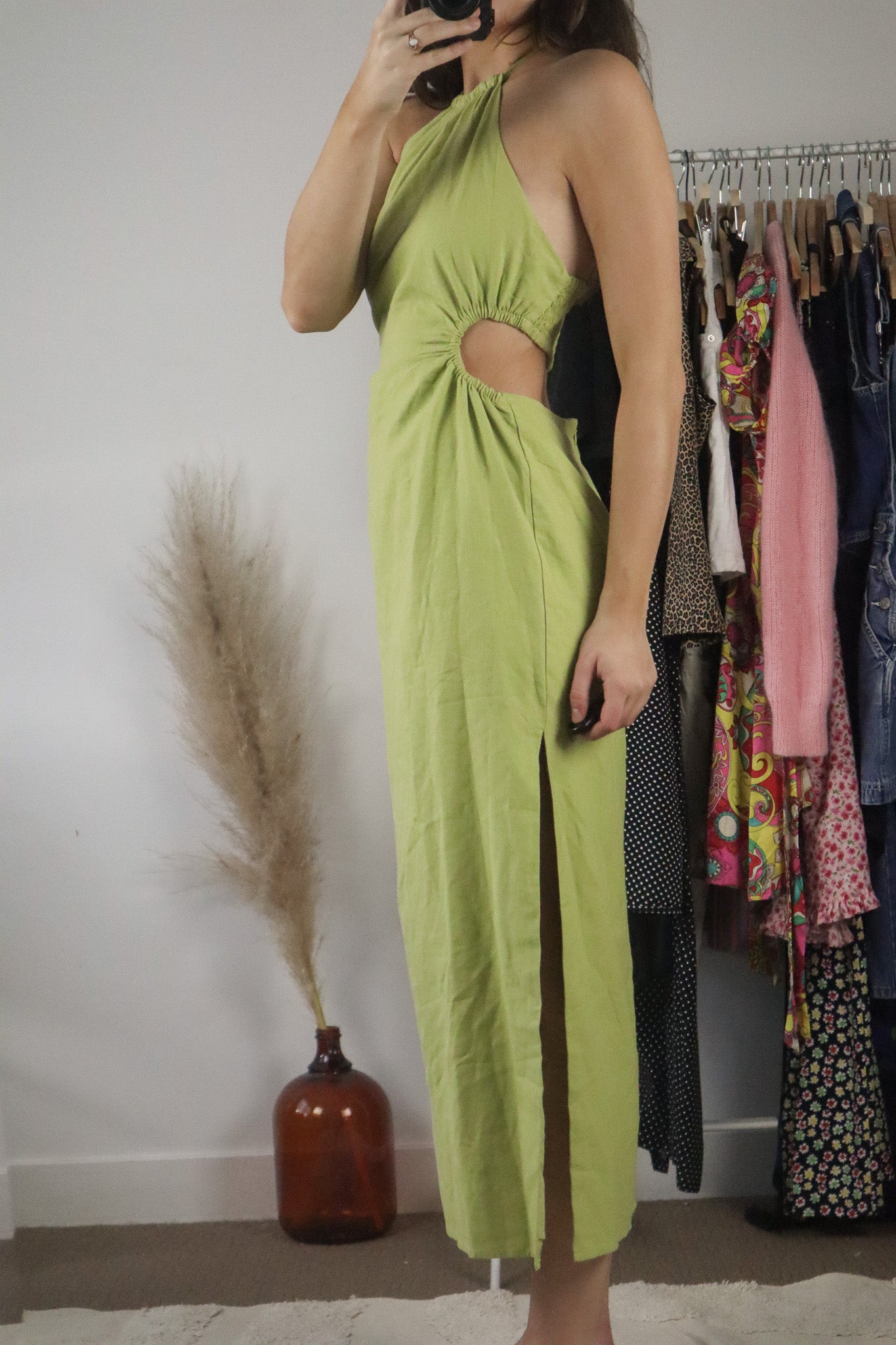 Modern x Linen Blend Cut-Out Maxi Dress (10)
