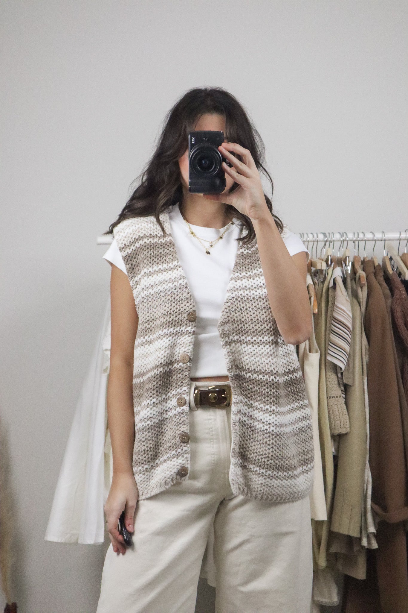 Vintage x Knit Striped Vest (M/L)
