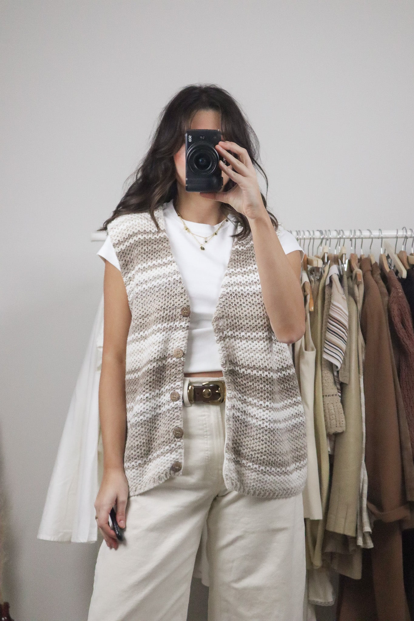 Vintage x Knit Striped Vest (M/L)