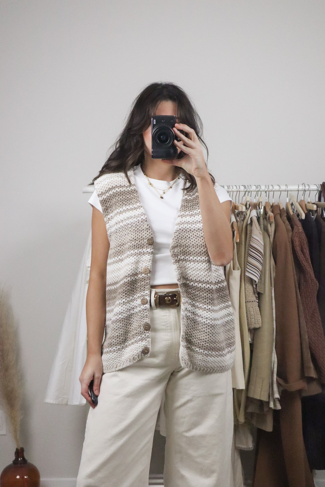 Vintage x Knit Striped Vest (M/L)