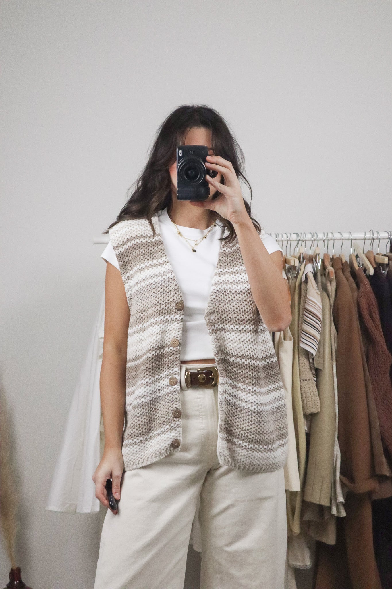 Vintage x Knit Striped Vest (M/L)