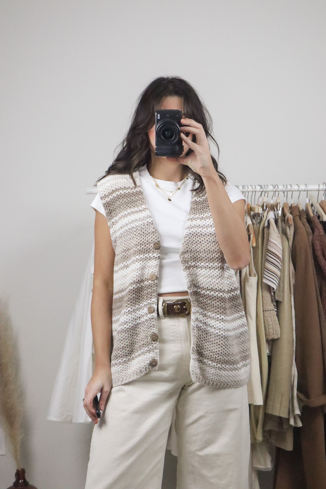 Vintage x Knit Striped Vest (M/L)
