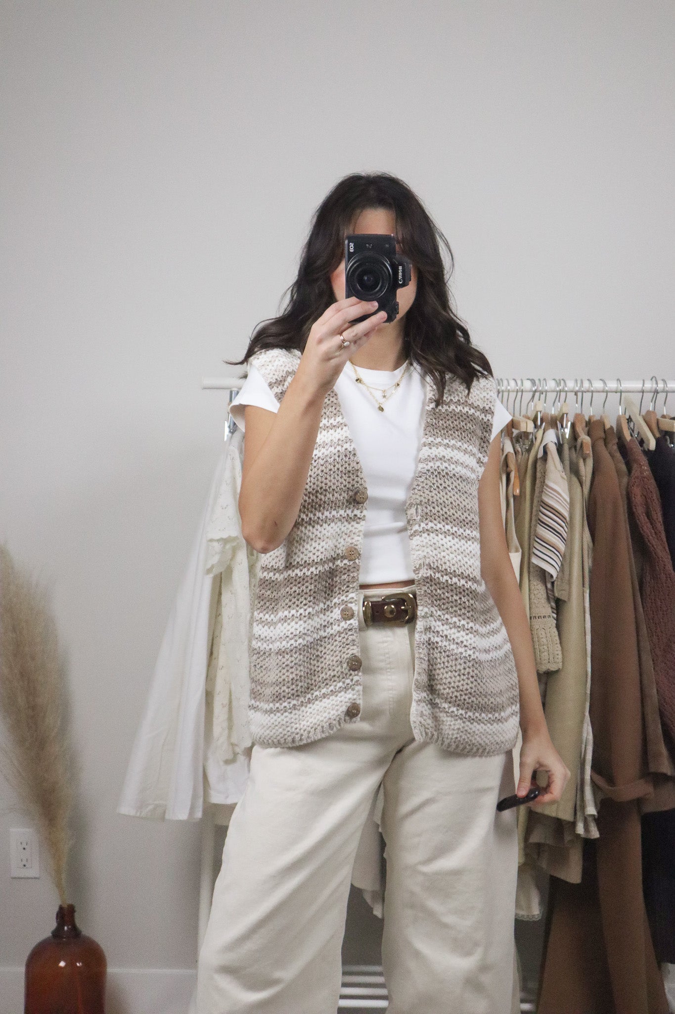 Vintage x Knit Striped Vest (M/L)