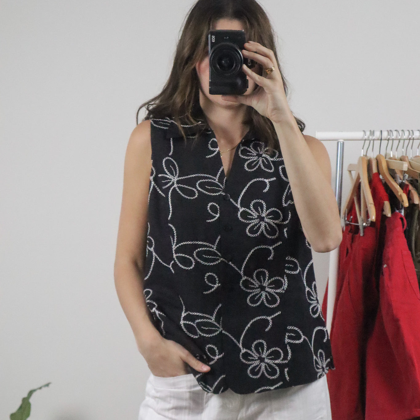 Vintage x Silk Textured Tank (L)
