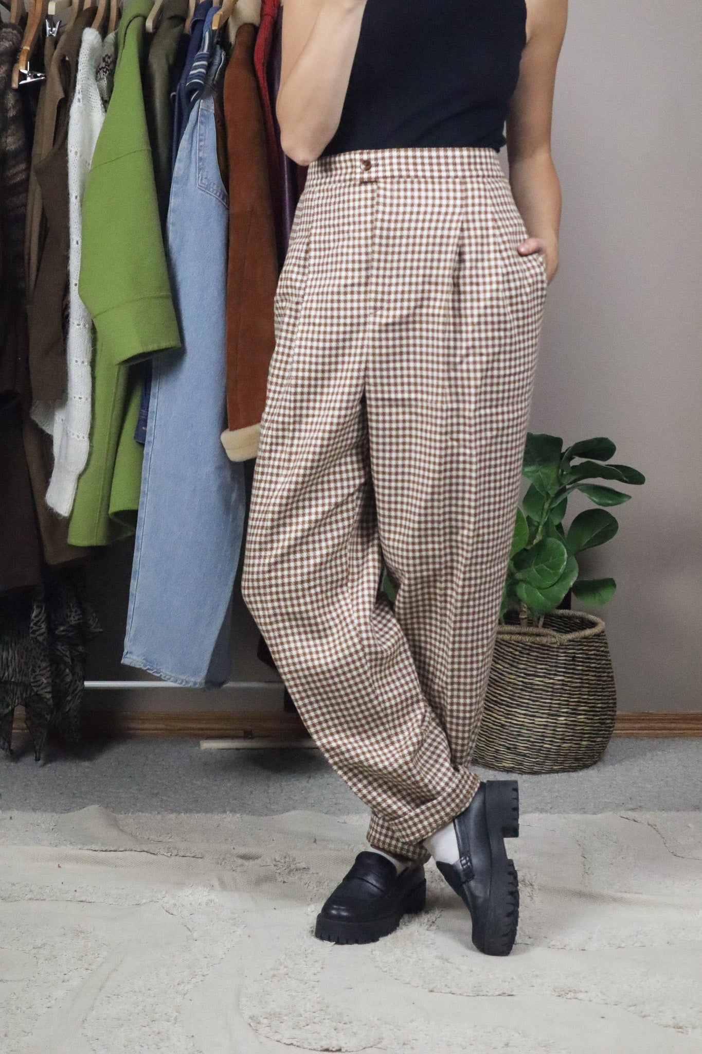 Made in Canada x Vintage x Deadstock Wool Houndstooth Pants (16)