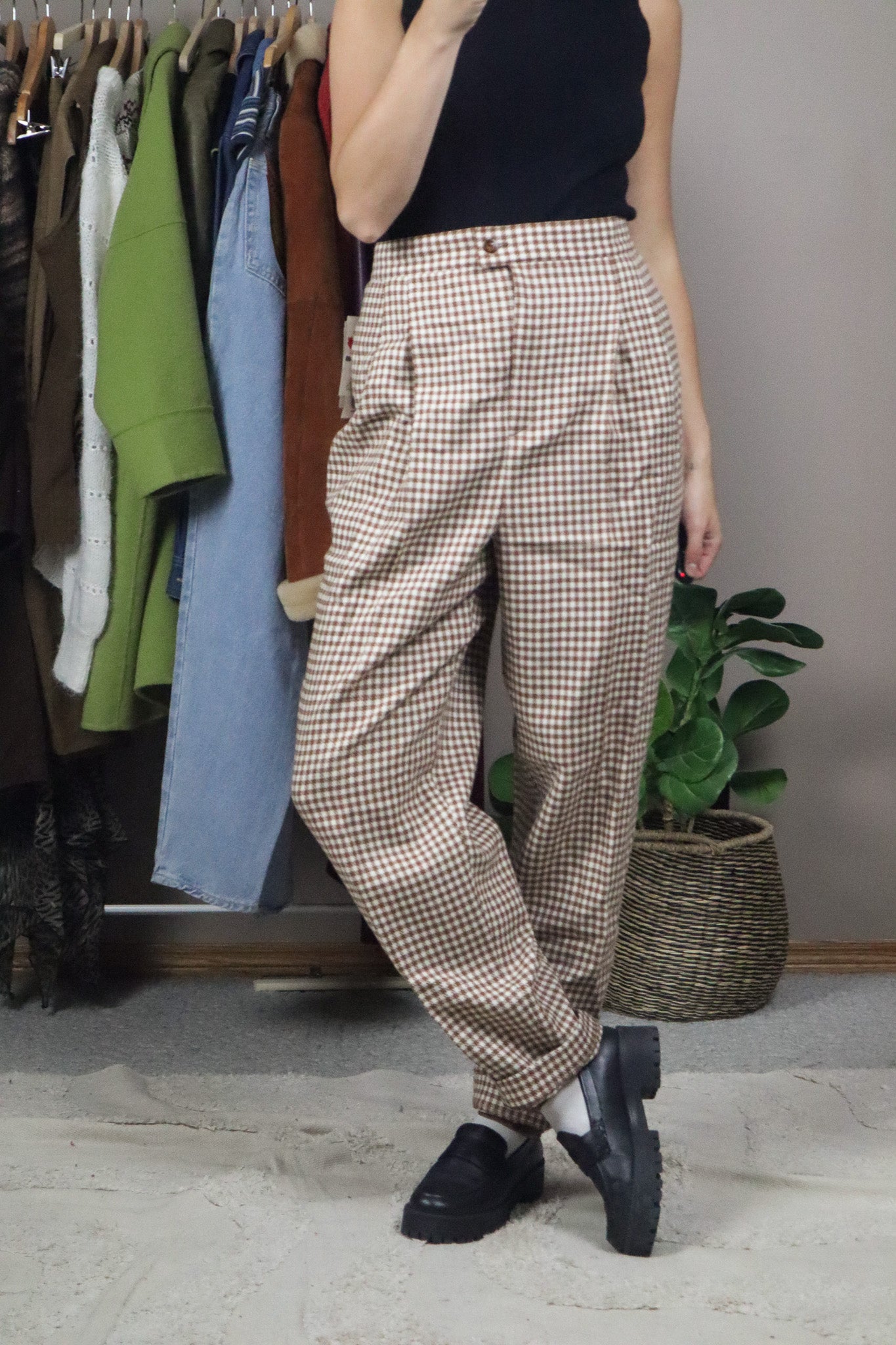 Made in Canada x Vintage x Deadstock Wool Houndstooth Pants (16)