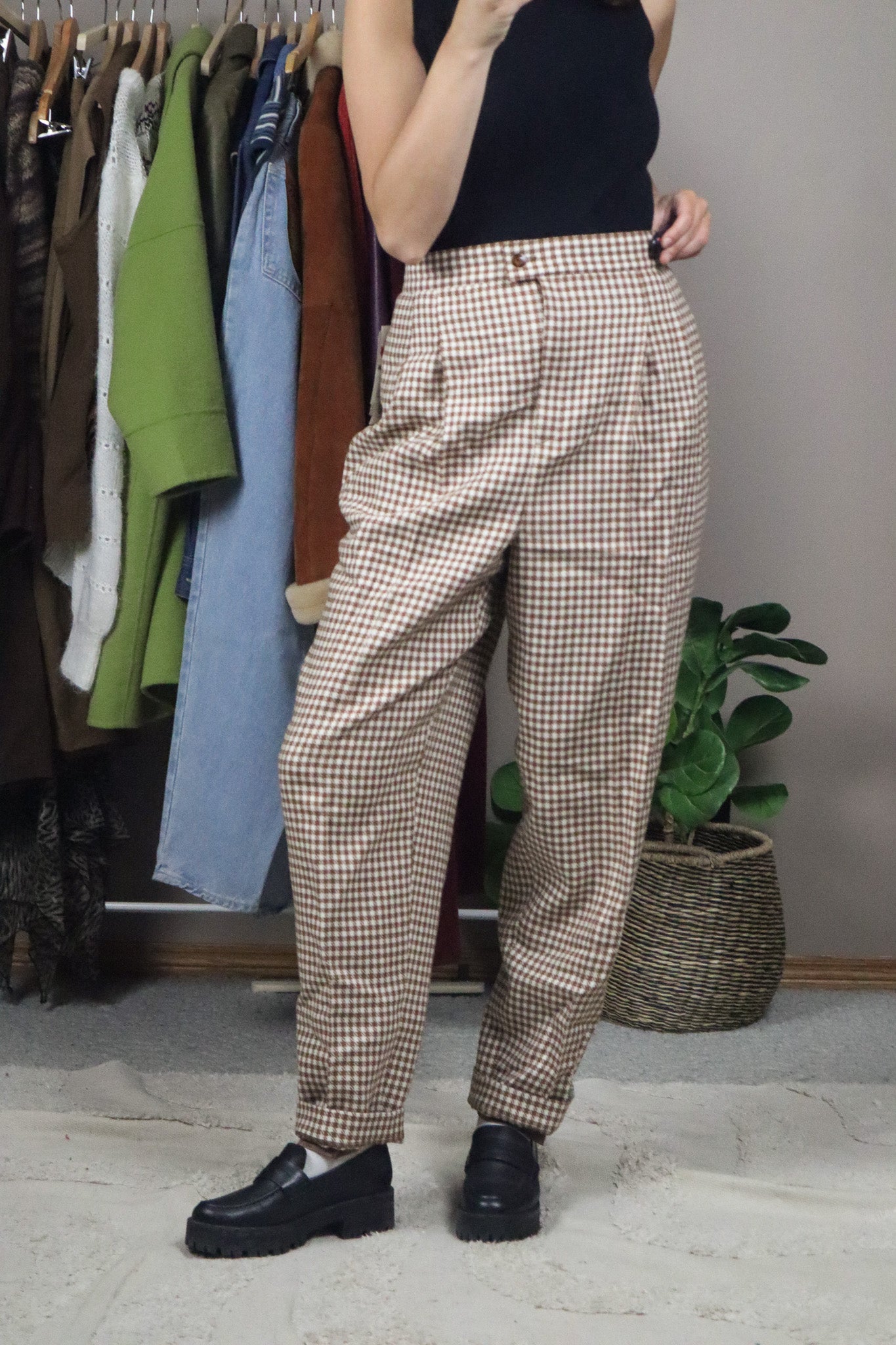 Made in Canada x Vintage x Deadstock Wool Houndstooth Pants (16)
