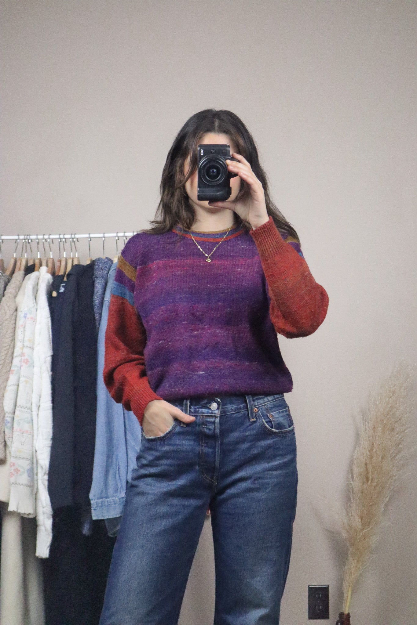 Vintage x Wool Blend Striped Knit (S/M)