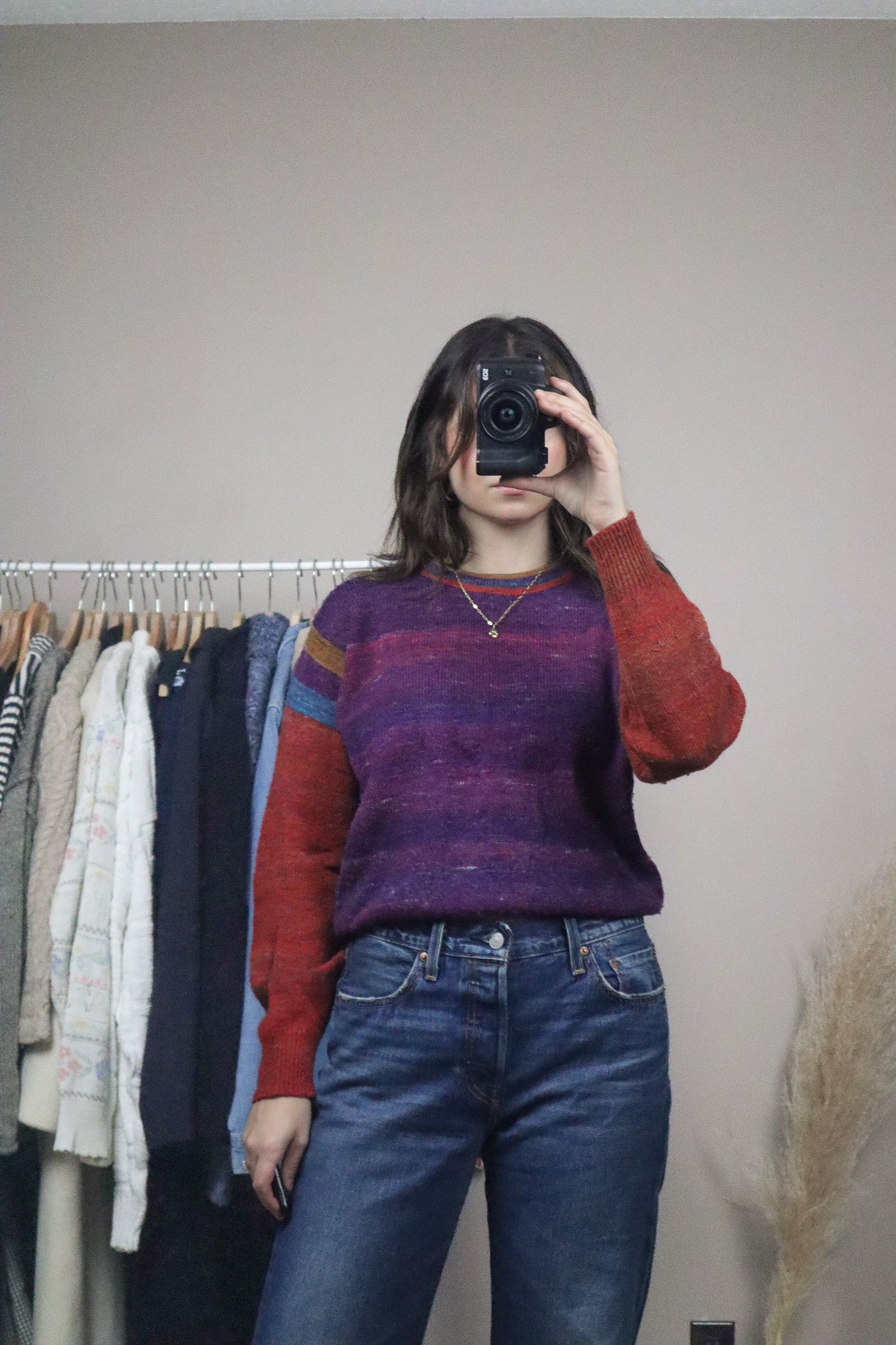 Vintage x Wool Blend Striped Knit (S/M)
