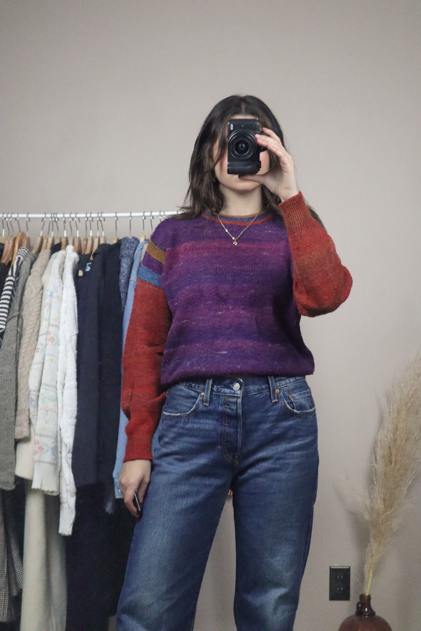 Vintage x Wool Blend Striped Knit (S/M)