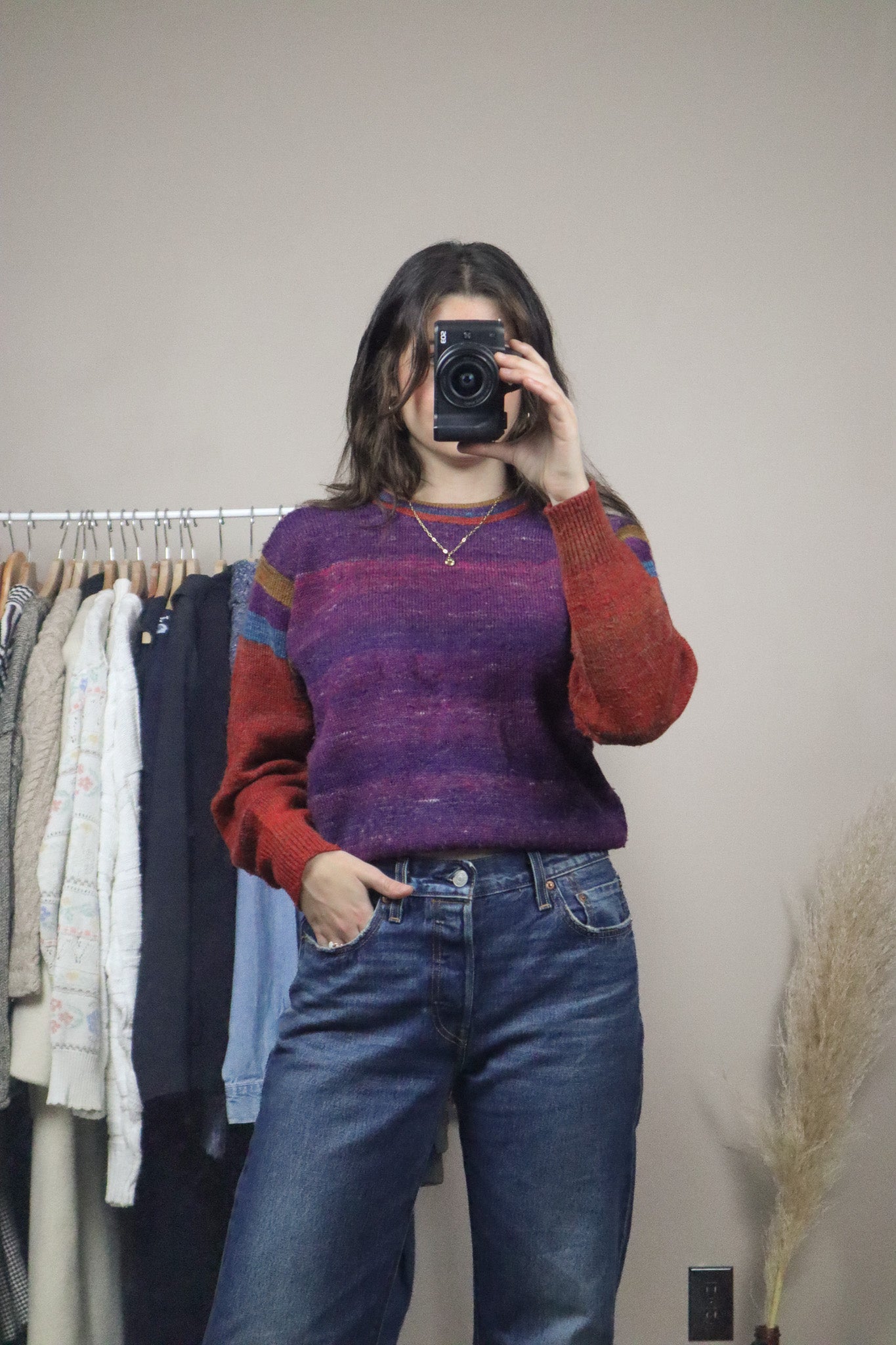 Vintage x Wool Blend Striped Knit (S/M)