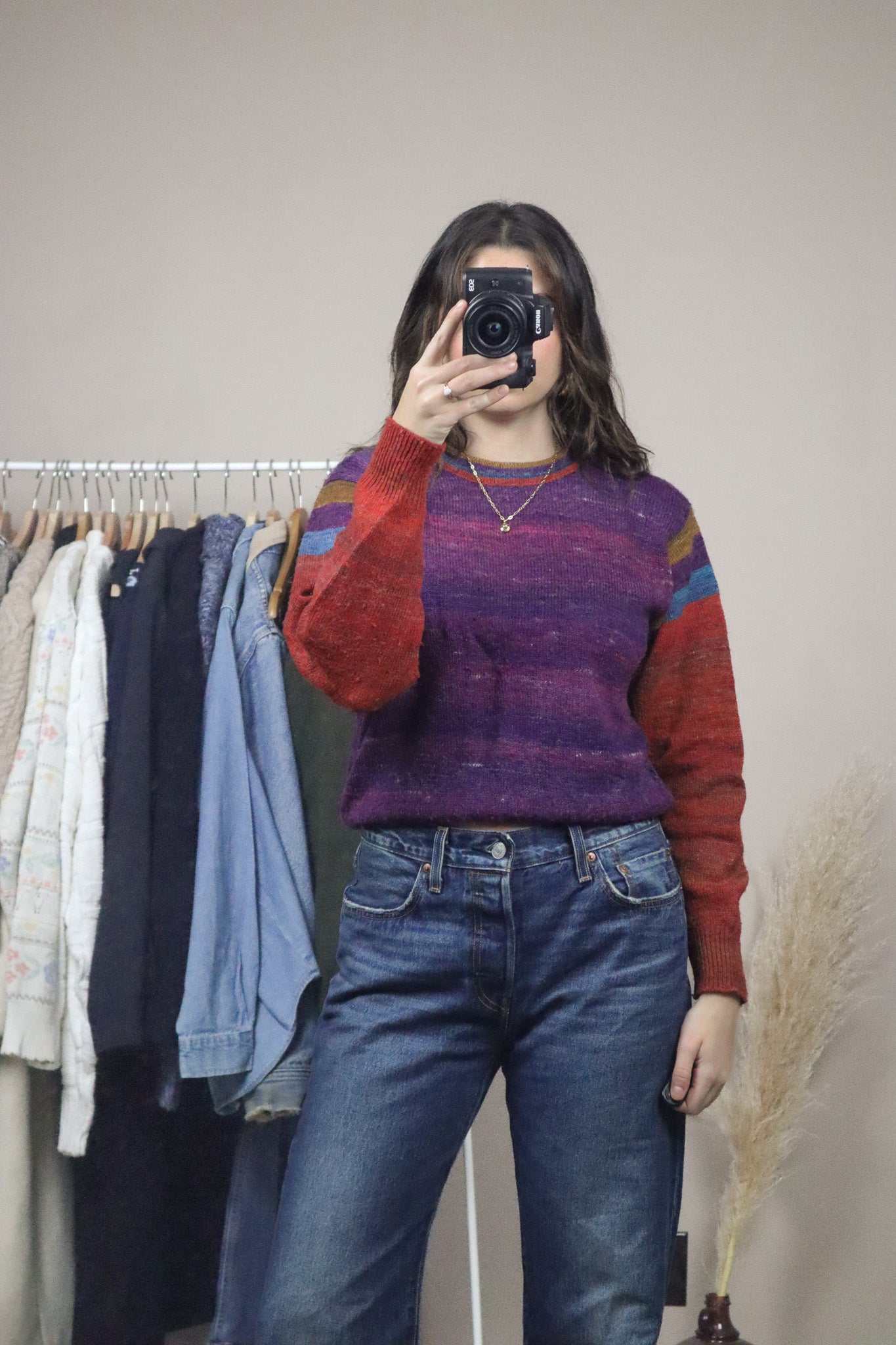 Vintage x Wool Blend Striped Knit (S/M)