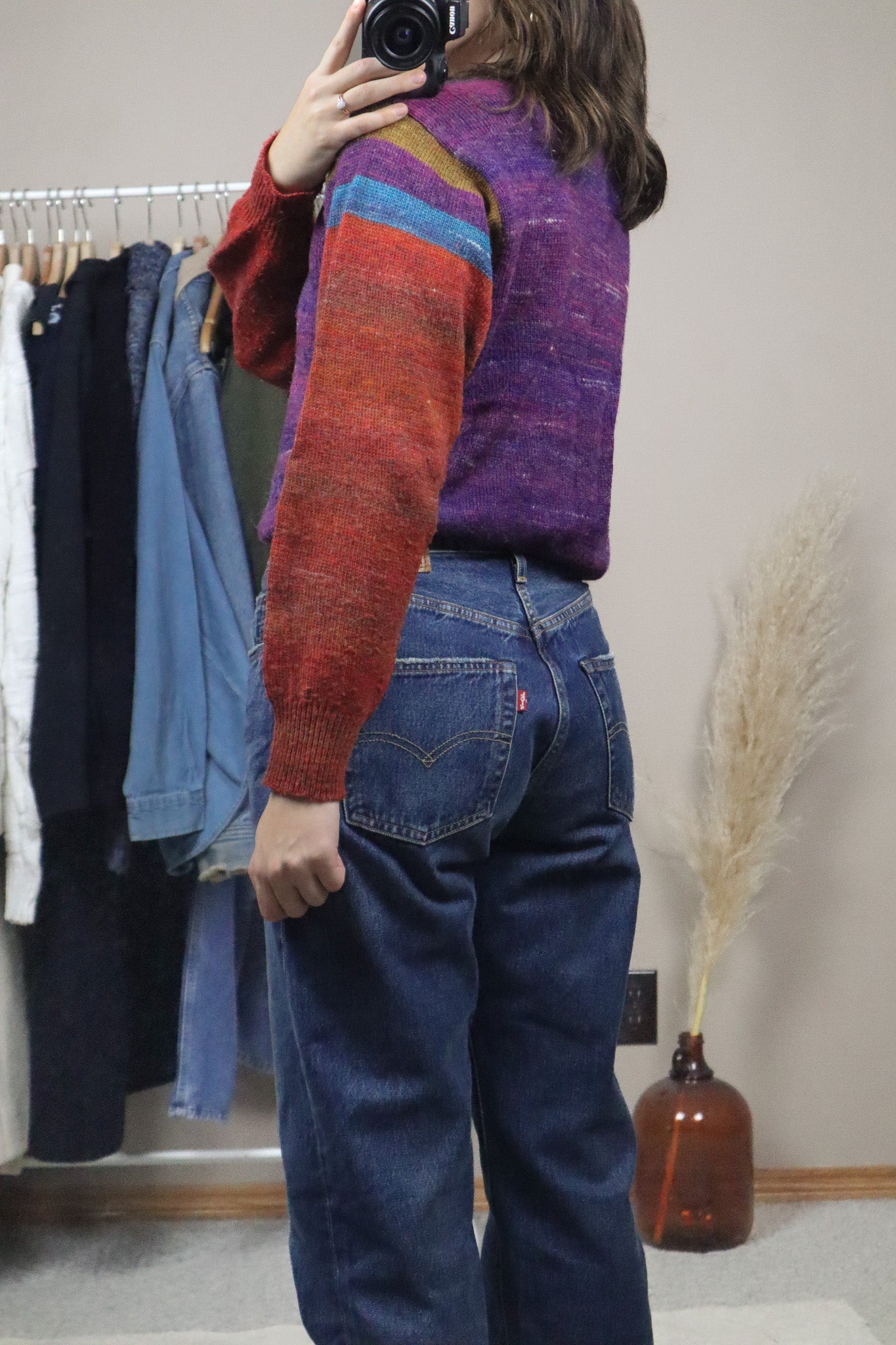Vintage x Wool Blend Striped Knit (S/M)