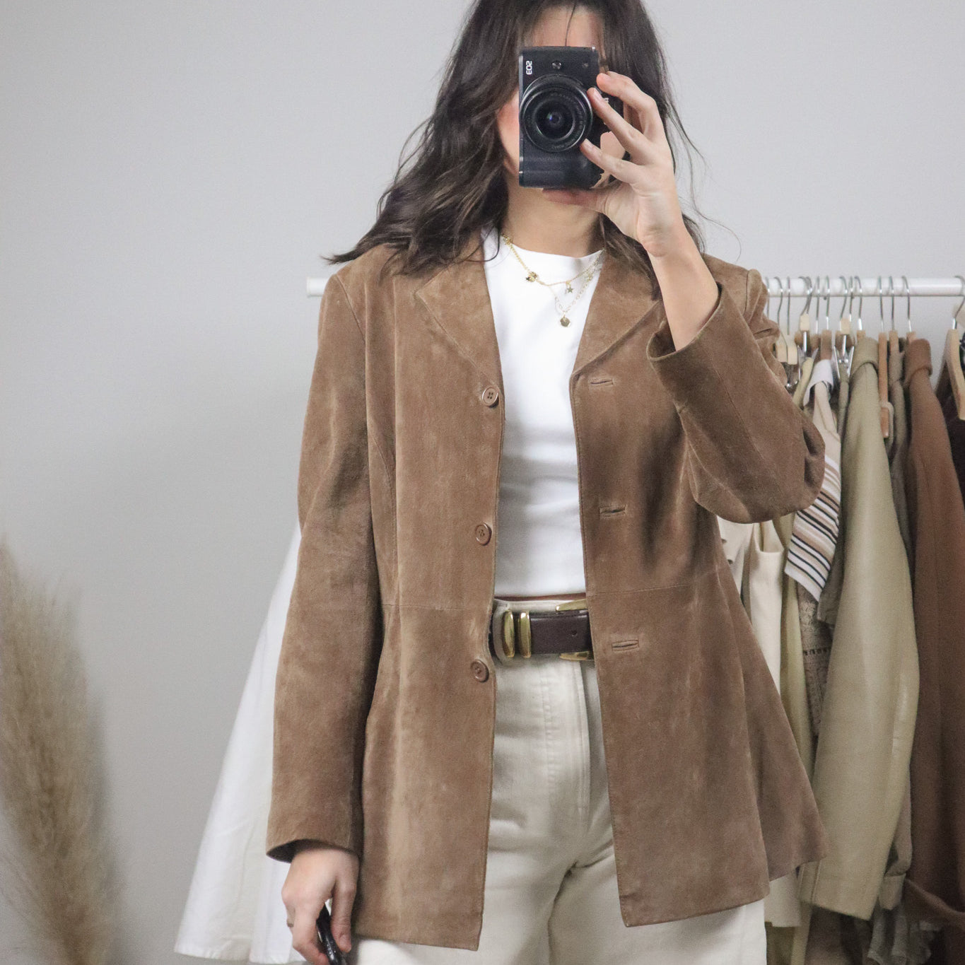 Vintage x Suede Blazer (S/M)