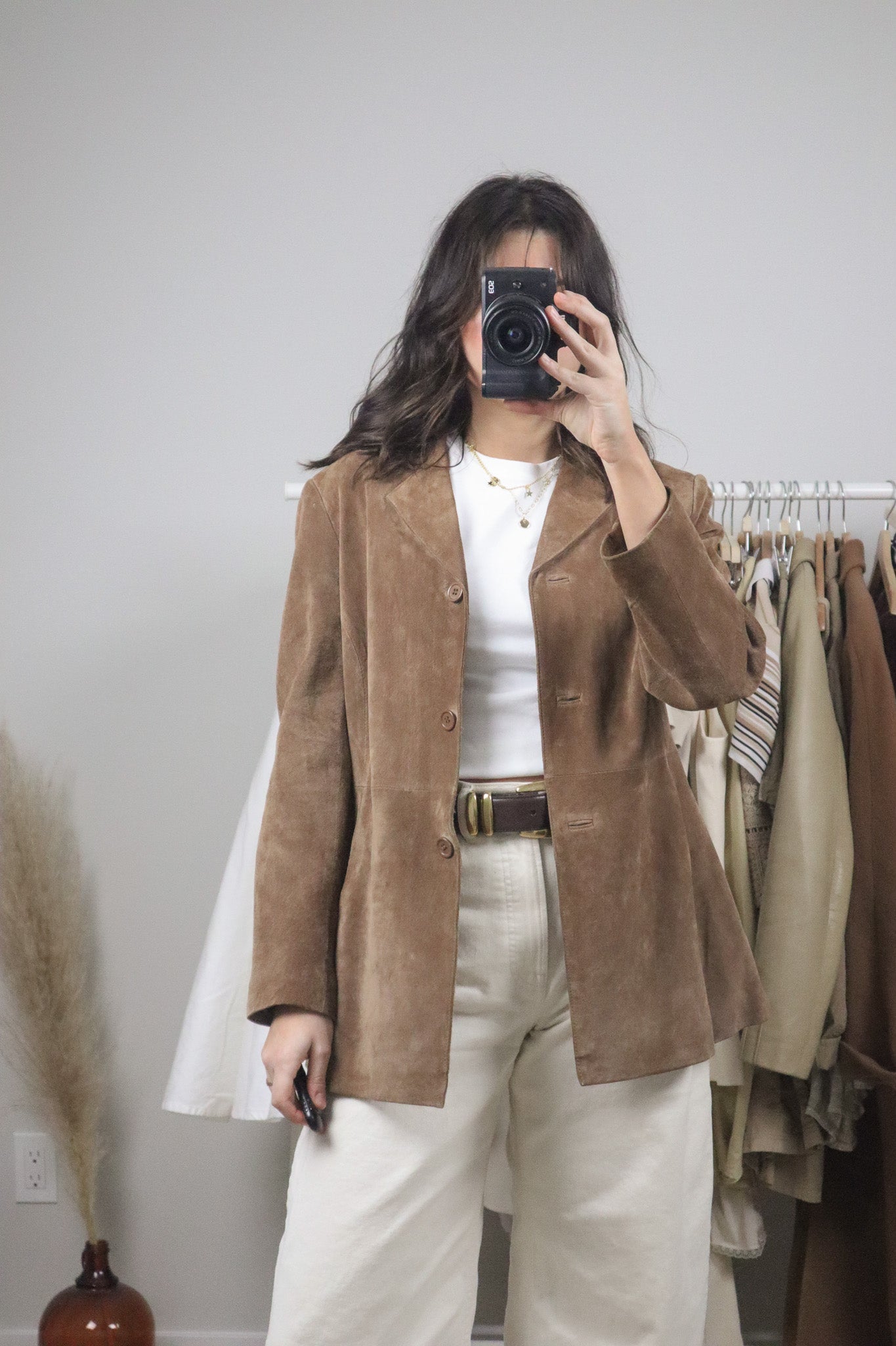 Vintage x Suede Blazer (S/M)