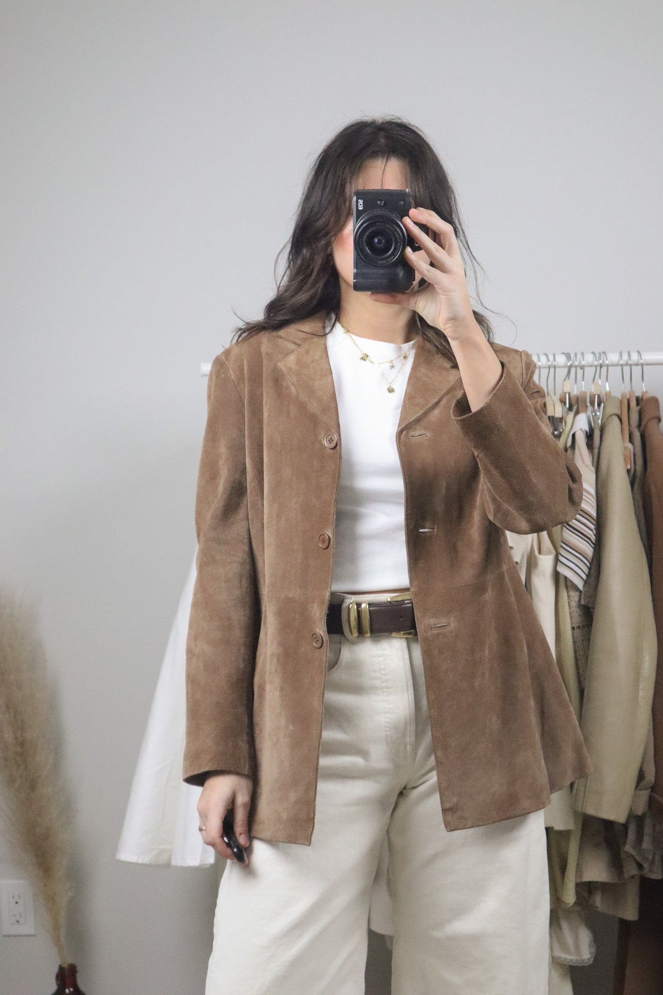 Vintage x Suede Blazer (S/M)