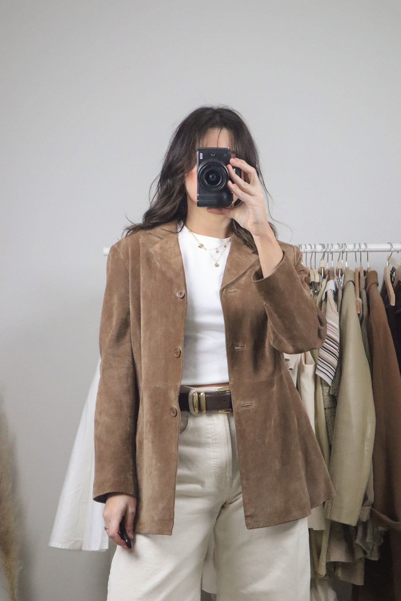 Vintage x Suede Blazer (S/M)