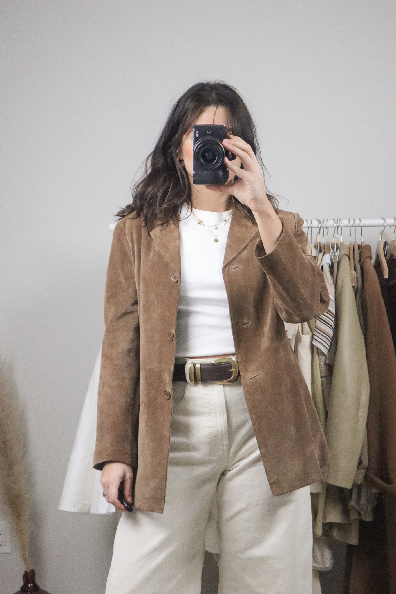 Vintage x Suede Blazer (S/M)