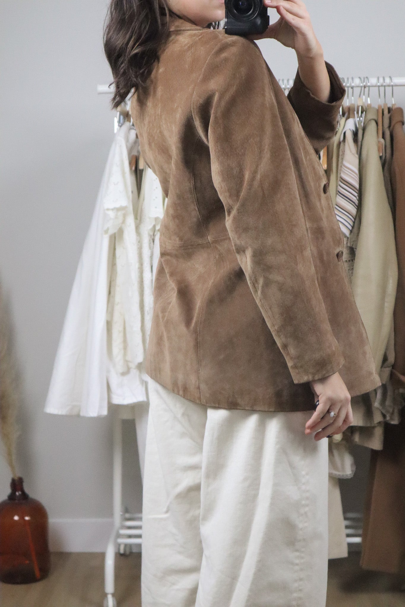 Vintage x Suede Blazer (S/M)
