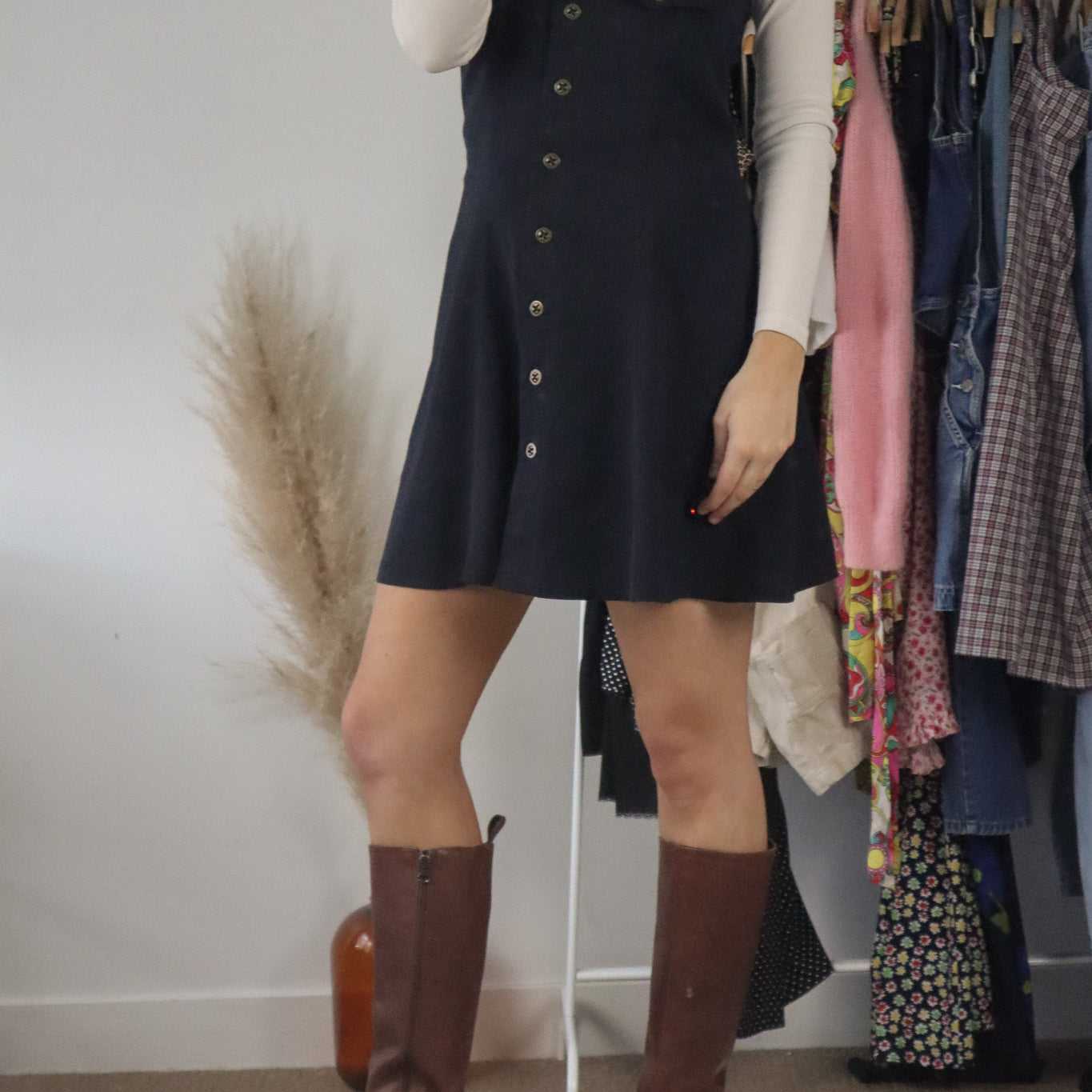 Made in Canada x Vintage x Overall Dress (S)