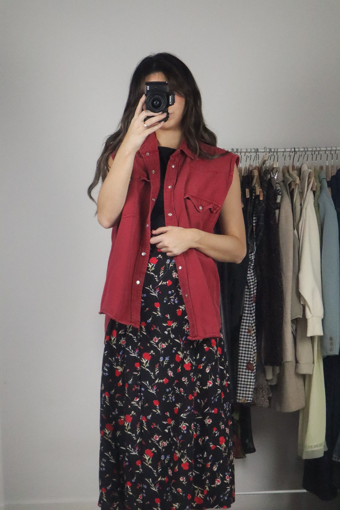 Vintage x Button Up Tank (M/L)
