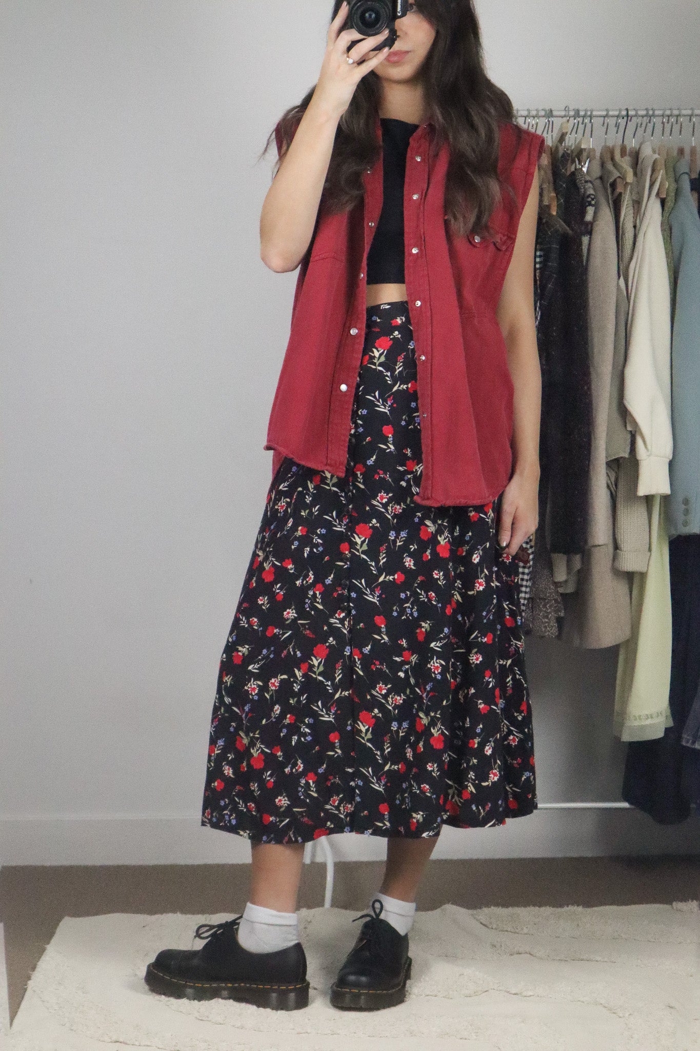Vintage x Button Up Tank (M/L)