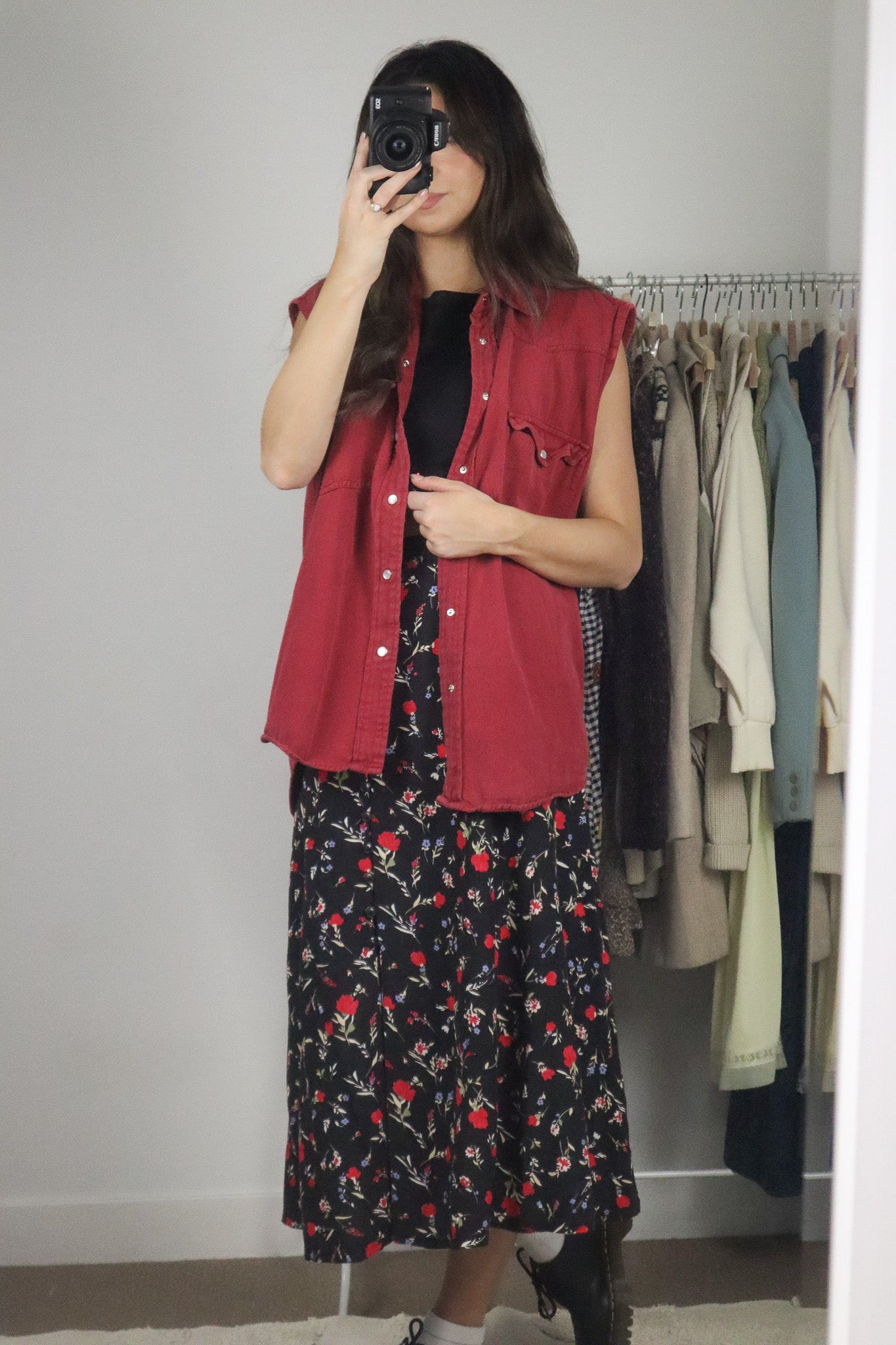 Vintage x Button Up Tank (M/L)