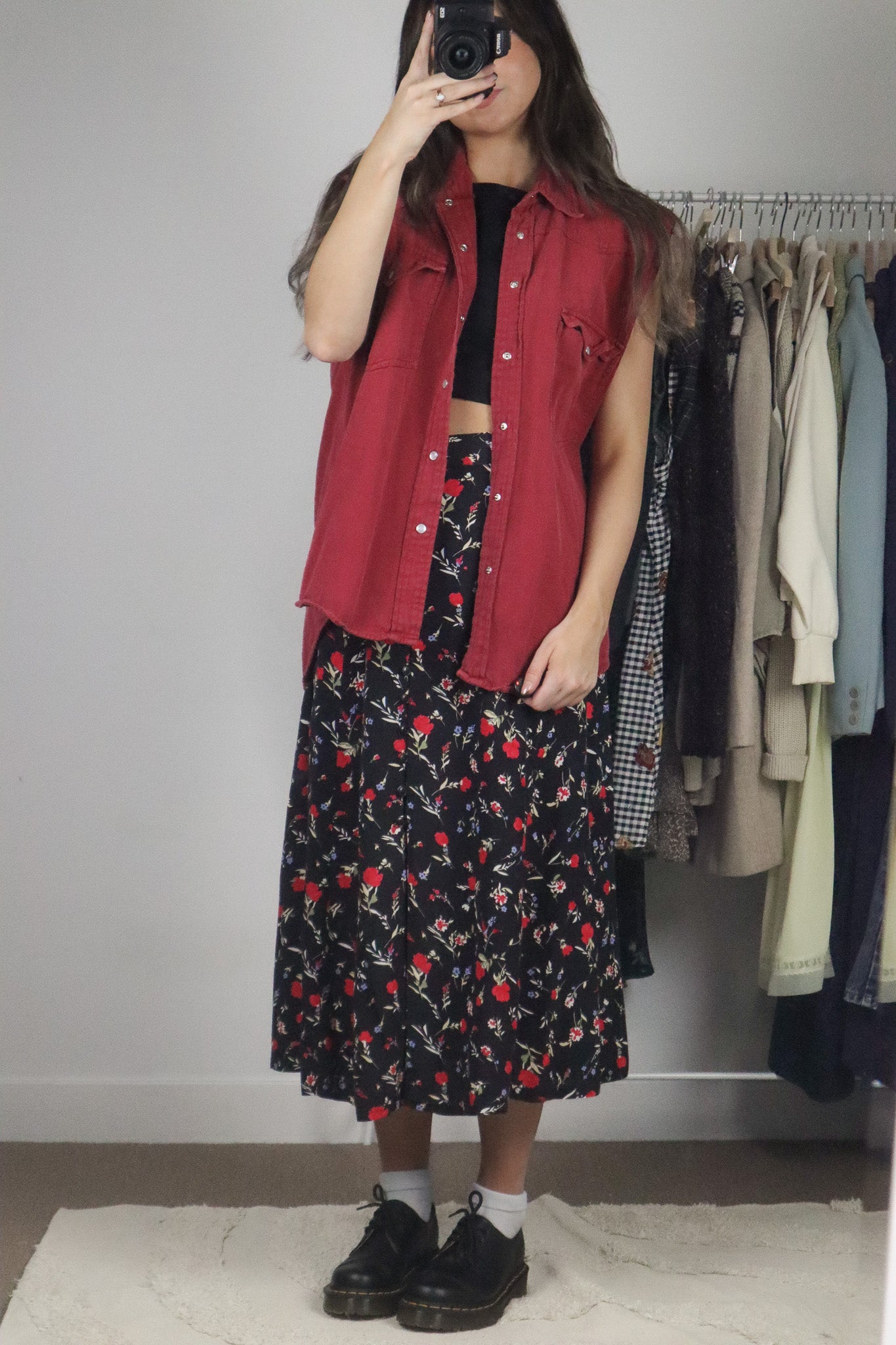 Vintage x Button Up Tank (M/L)