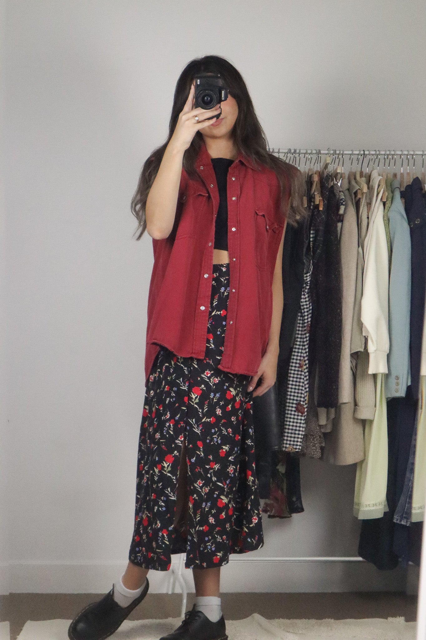 Vintage x Button Up Tank (M/L)