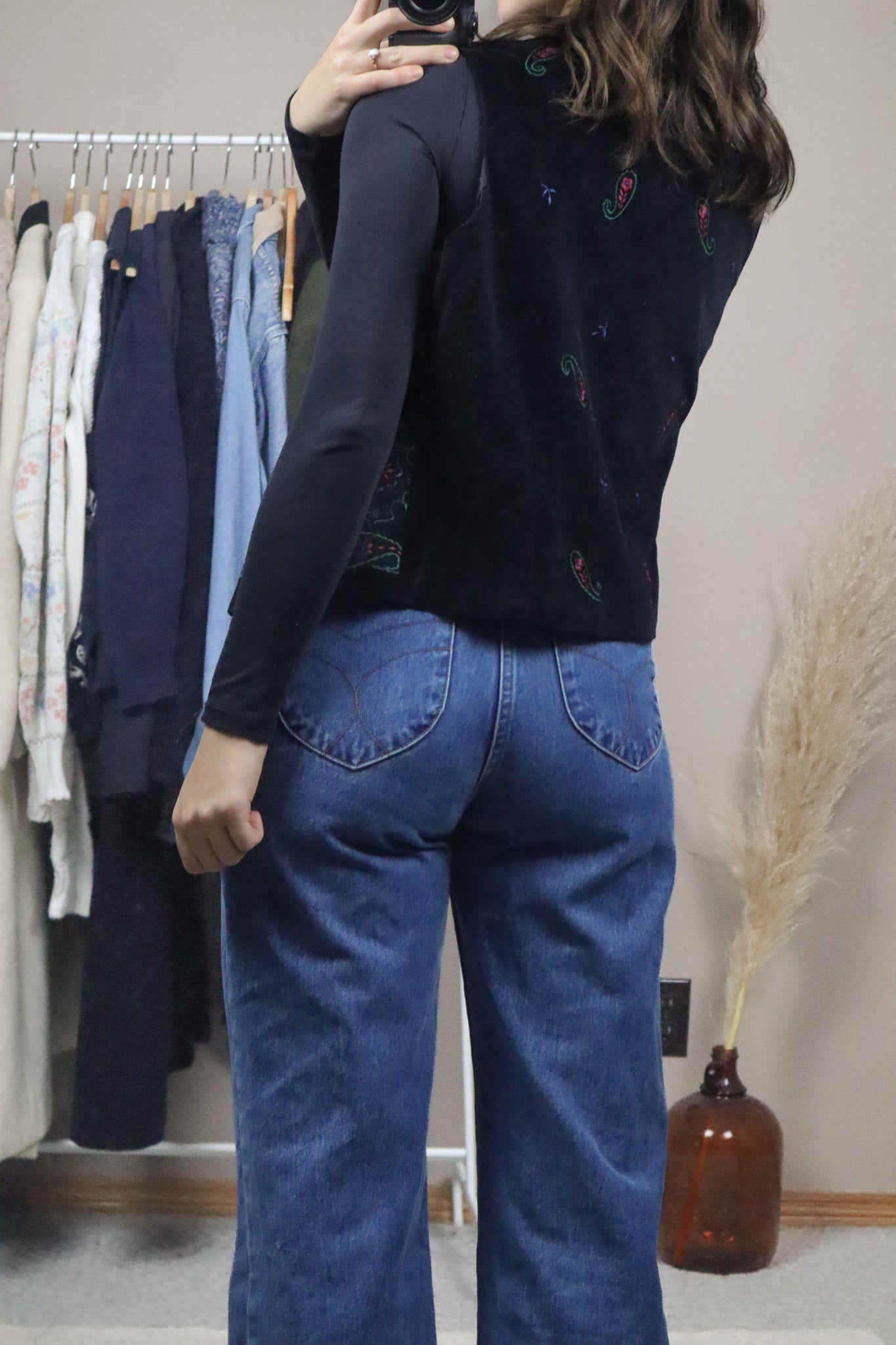 Vintage x Velvet Paisly Vest (M)