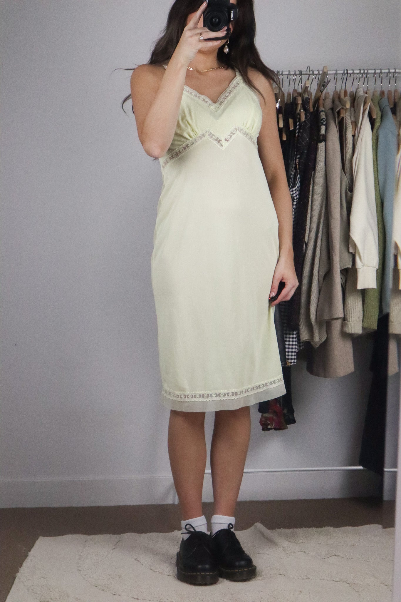 Vintage x Lace Slip Dress (4/6)