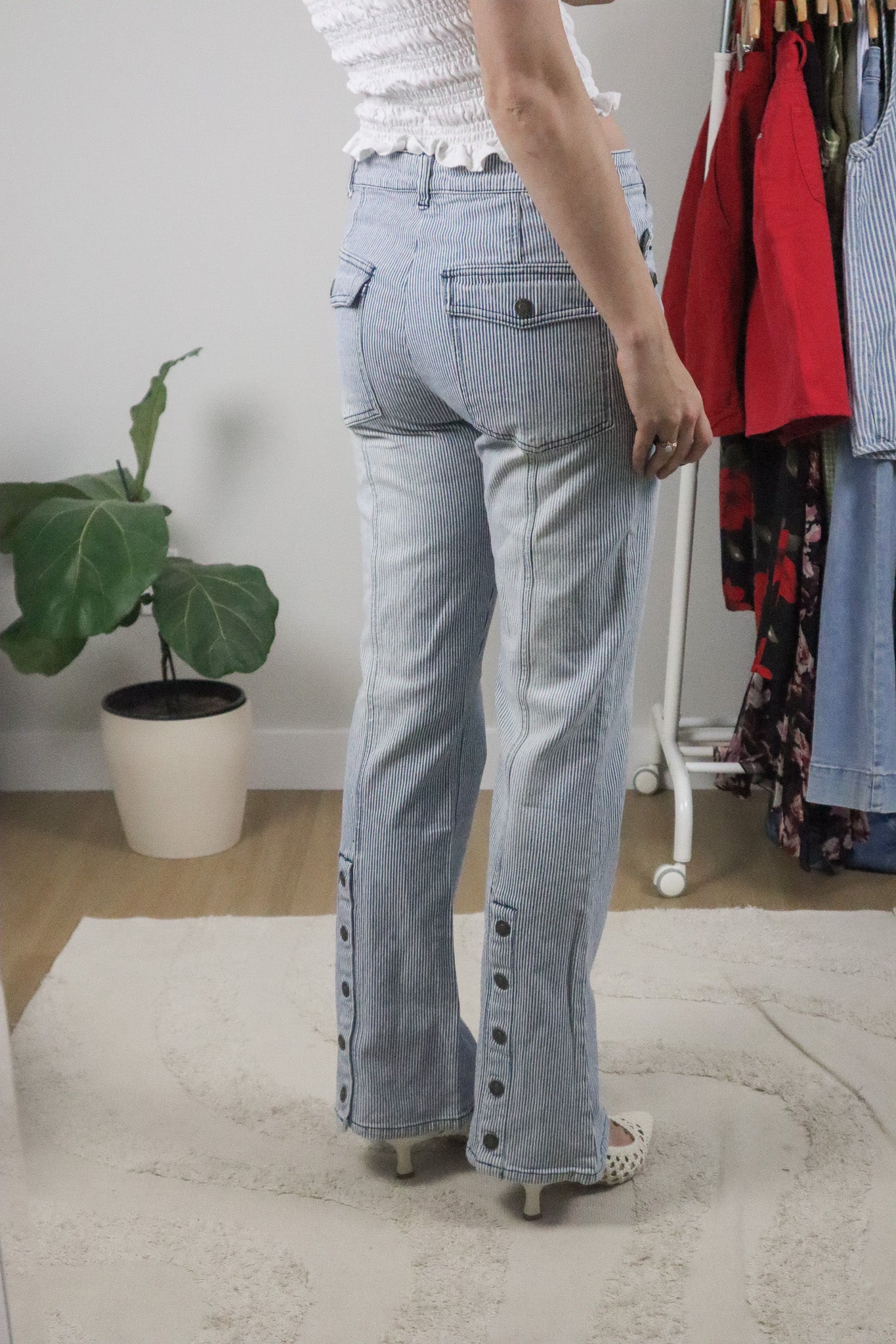 Vintage x Midrise Flare Pinstrip Pants (6)