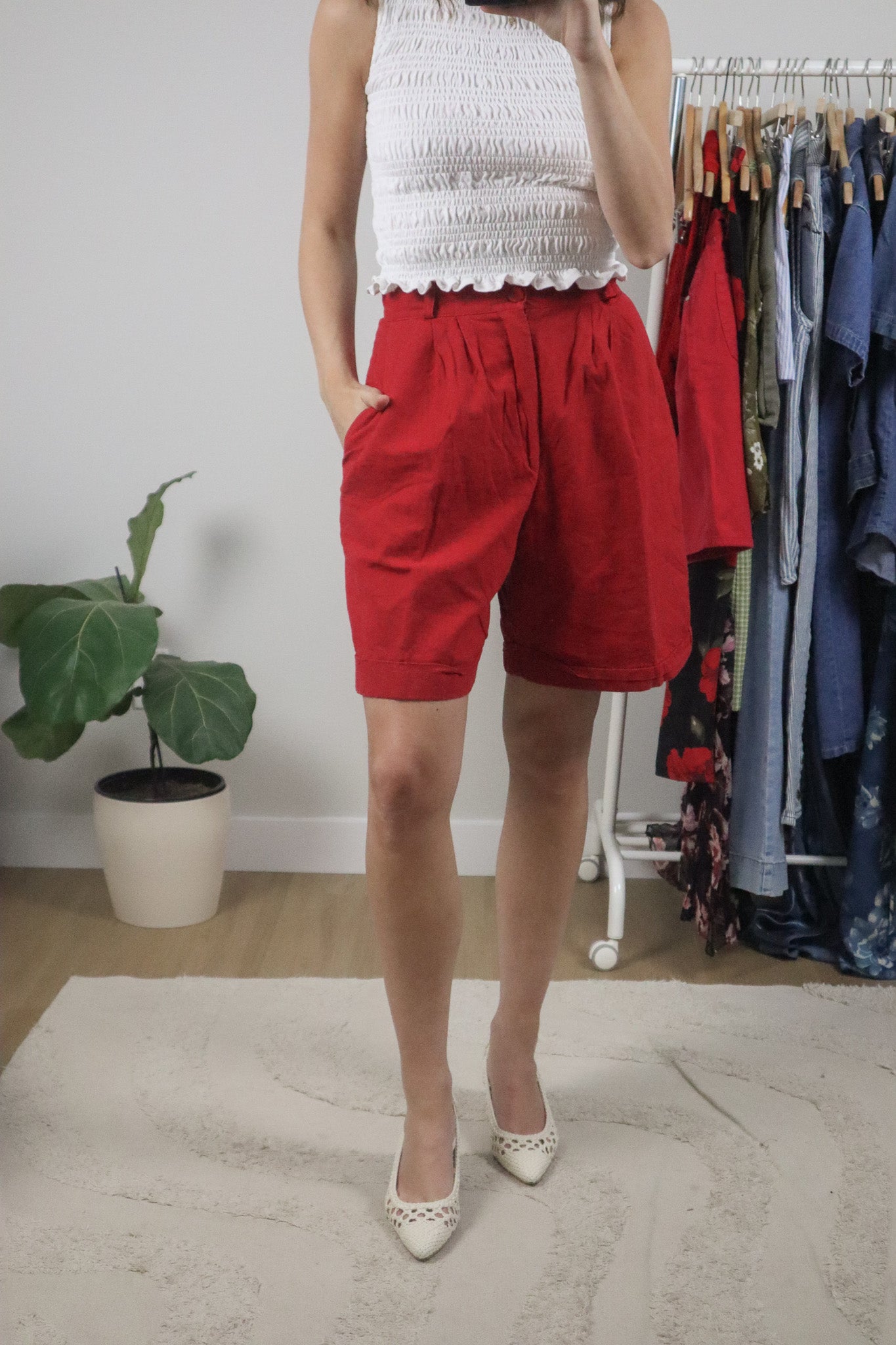 Made in Canada x Vintage x Cotton/Linen Shorts (6)