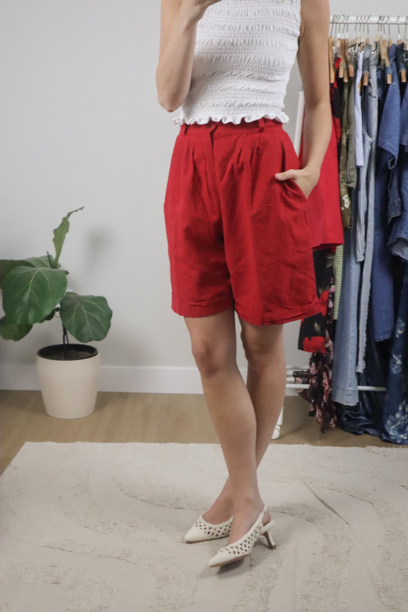 Made in Canada x Vintage x Cotton/Linen Shorts (6)