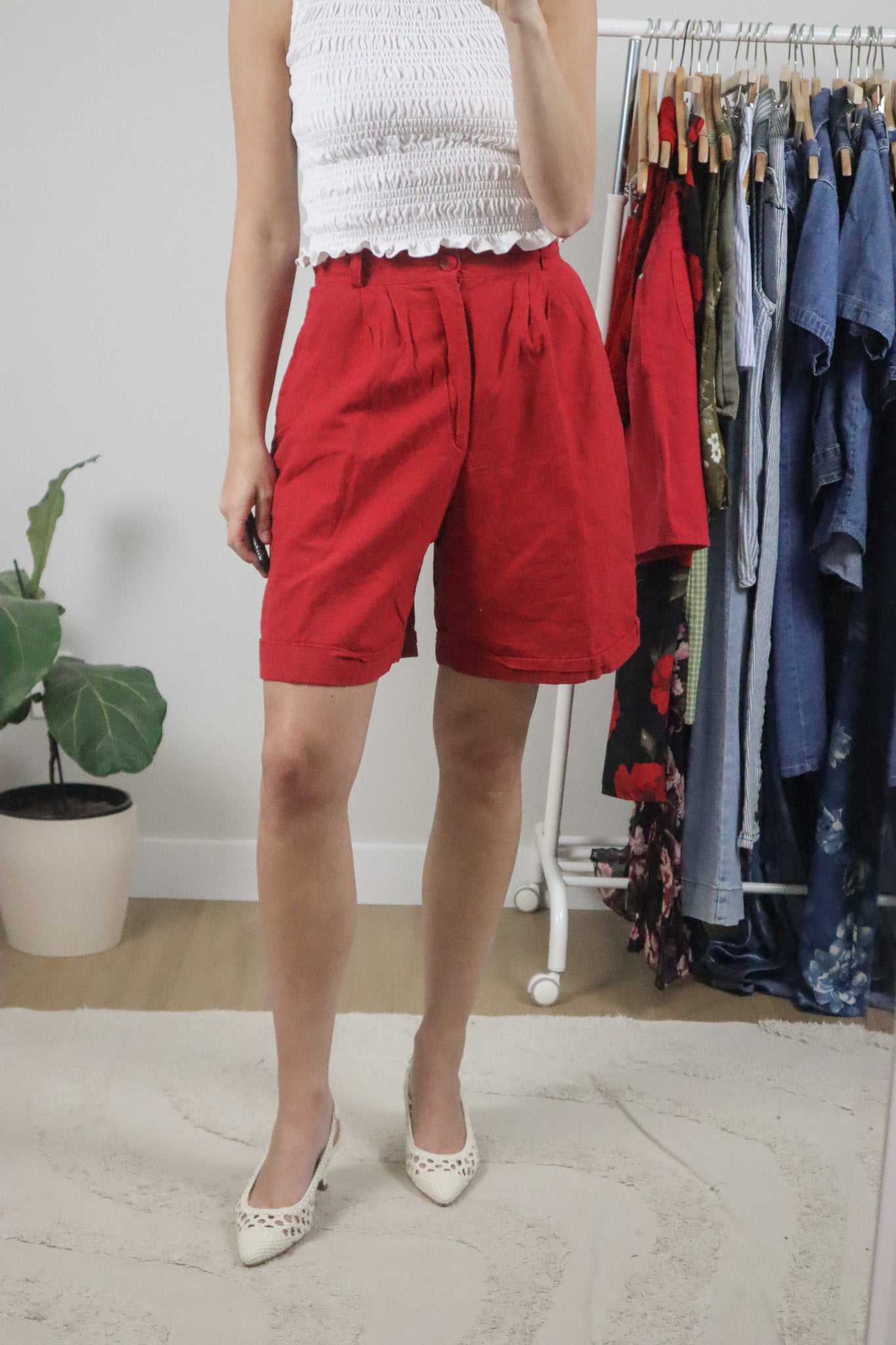 Made in Canada x Vintage x Cotton/Linen Shorts (6)