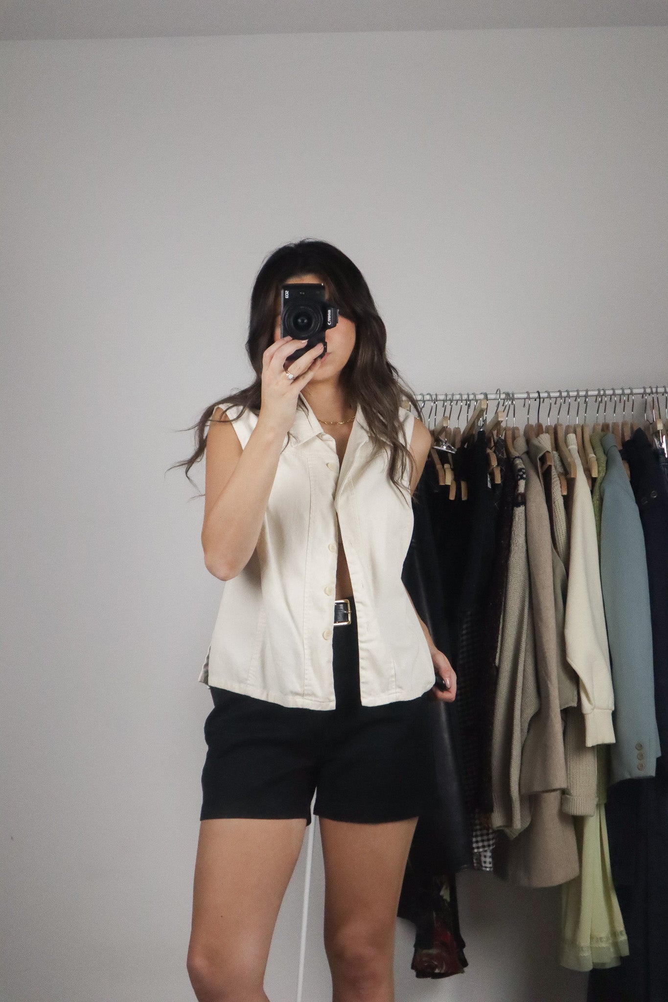 Made in Canada x Vintage x Button Up Tank (M)