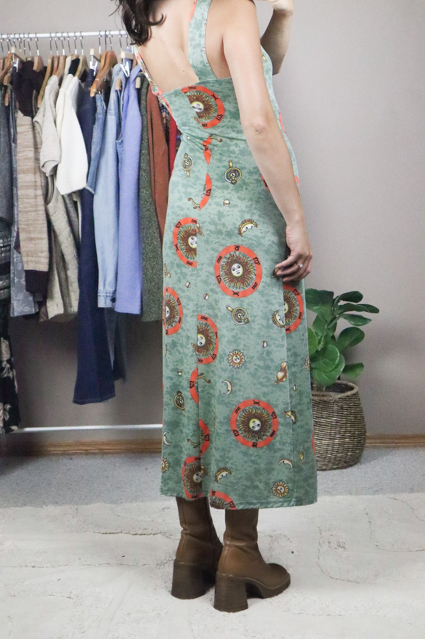 Made in USA x Vintage x Celestial Dress (XS/S)